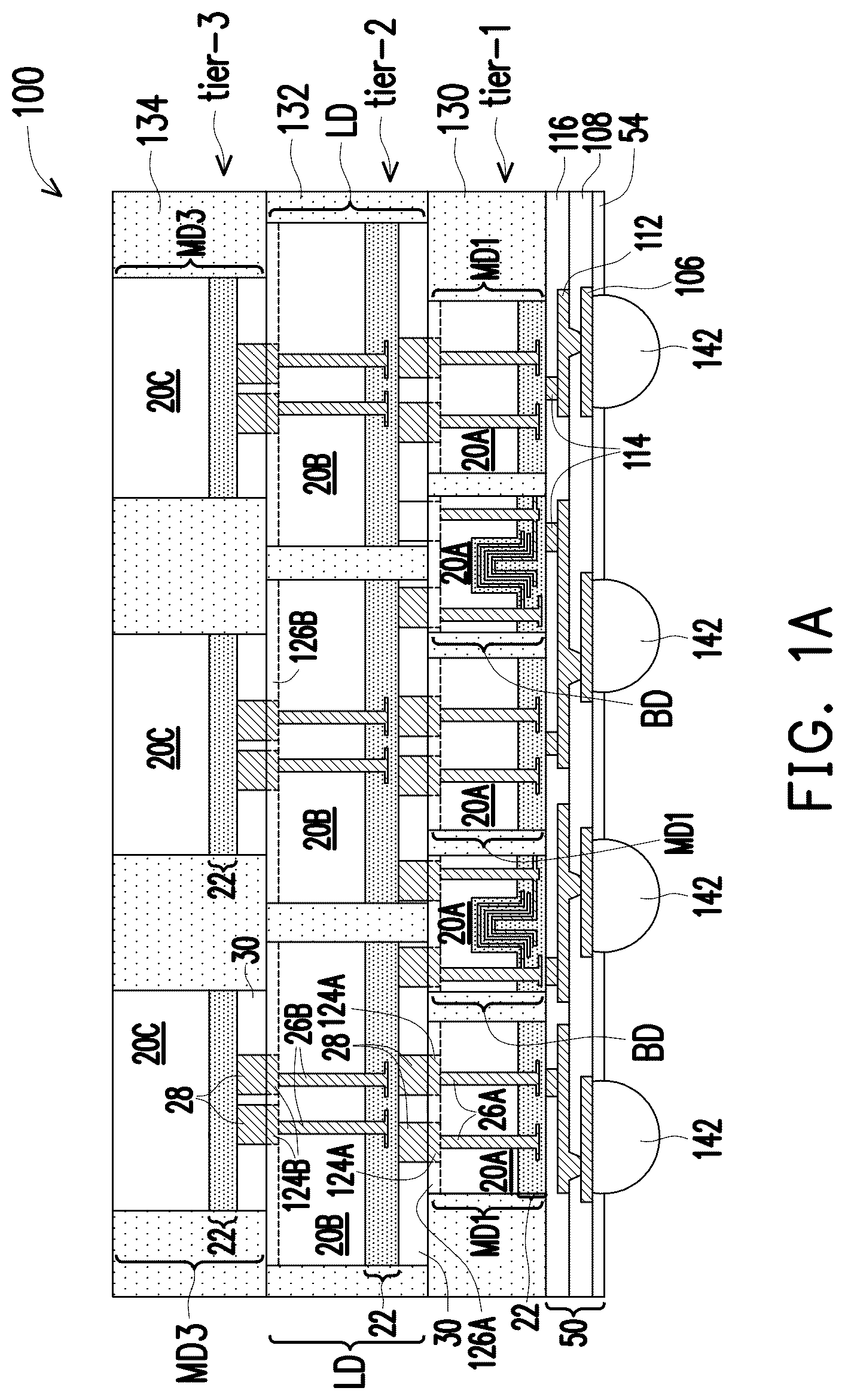 Patent US12327796 — Architecture for computing system package — Figure 1