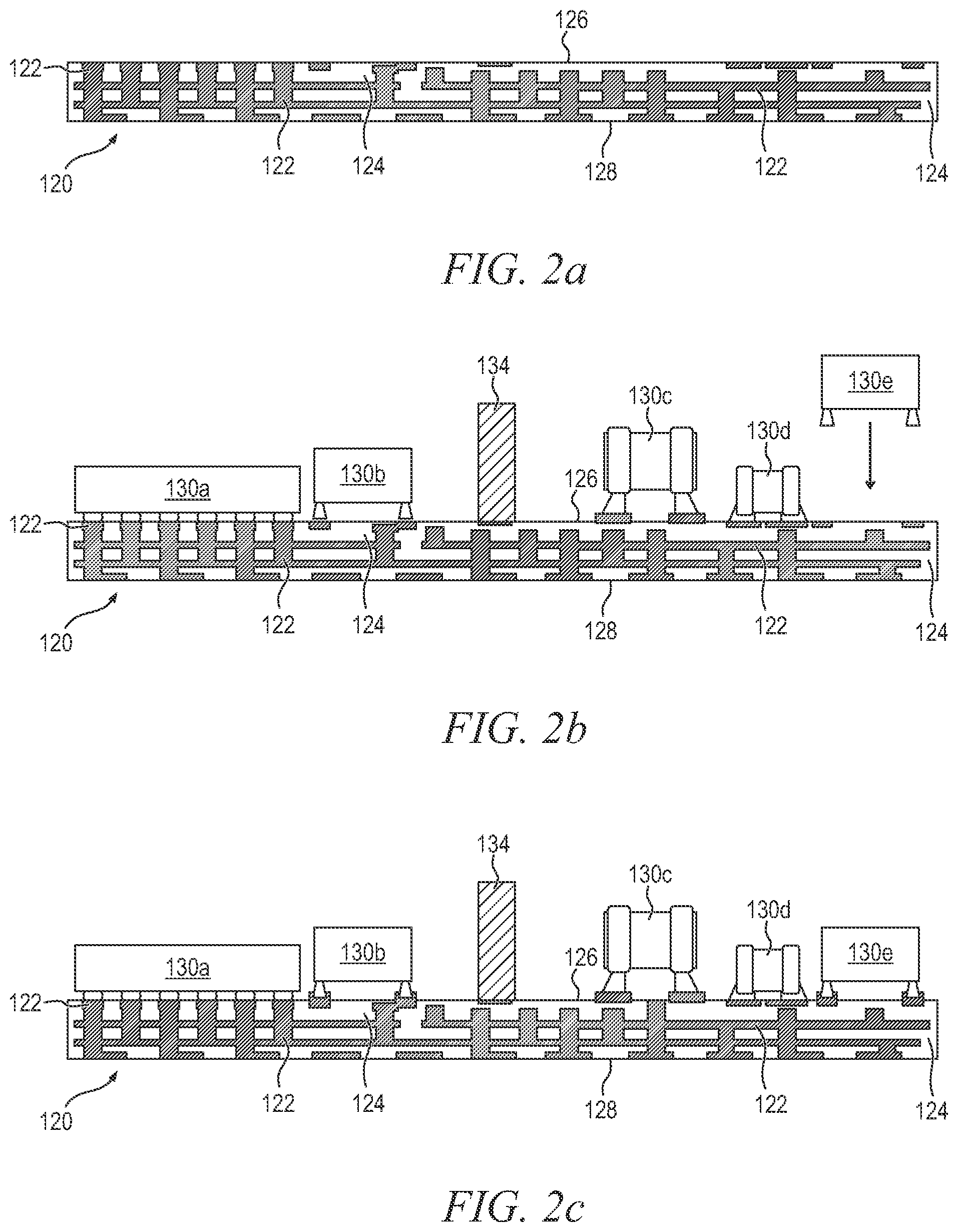 Patent US12327799 — Semiconductor device and method of forming multi-layer shielding structure with layers of ferromagnetic material, protective material, laminate material or conductive material over the semiconductor device — Figure 1