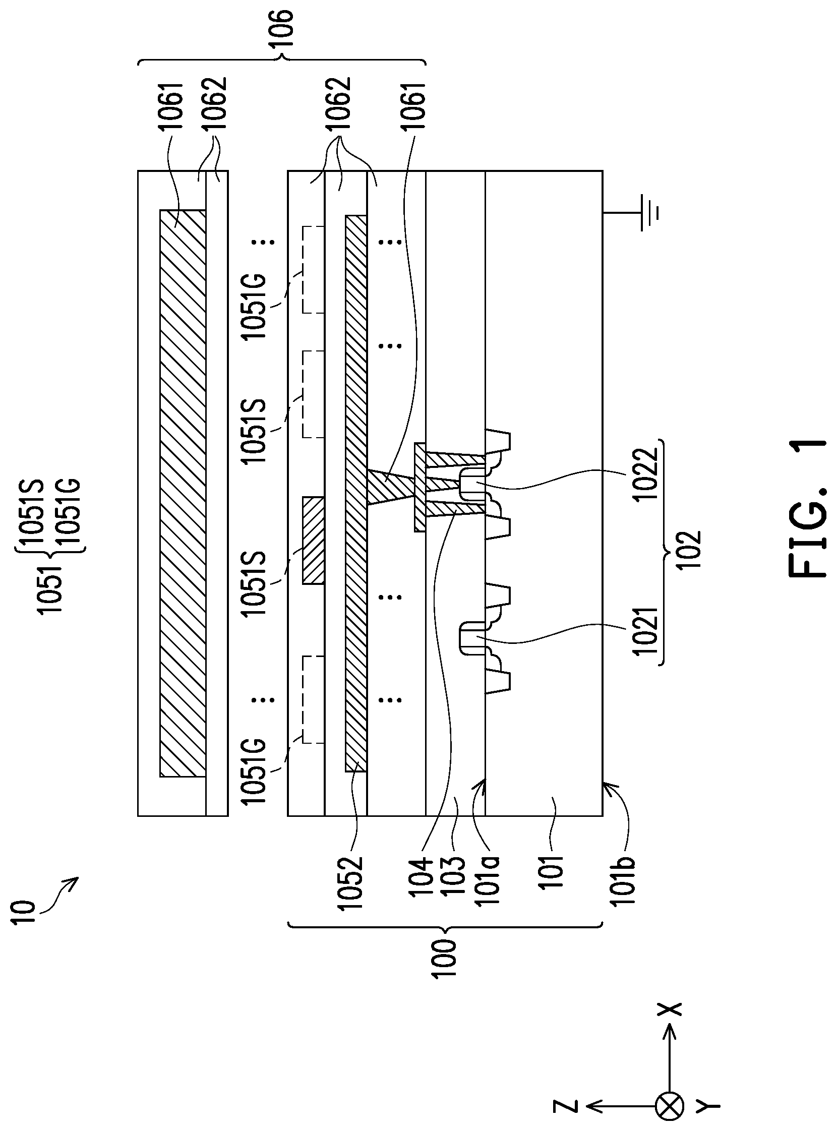 Patent US12327804 — Semiconductor device and manufacturing method thereof — Figure 1