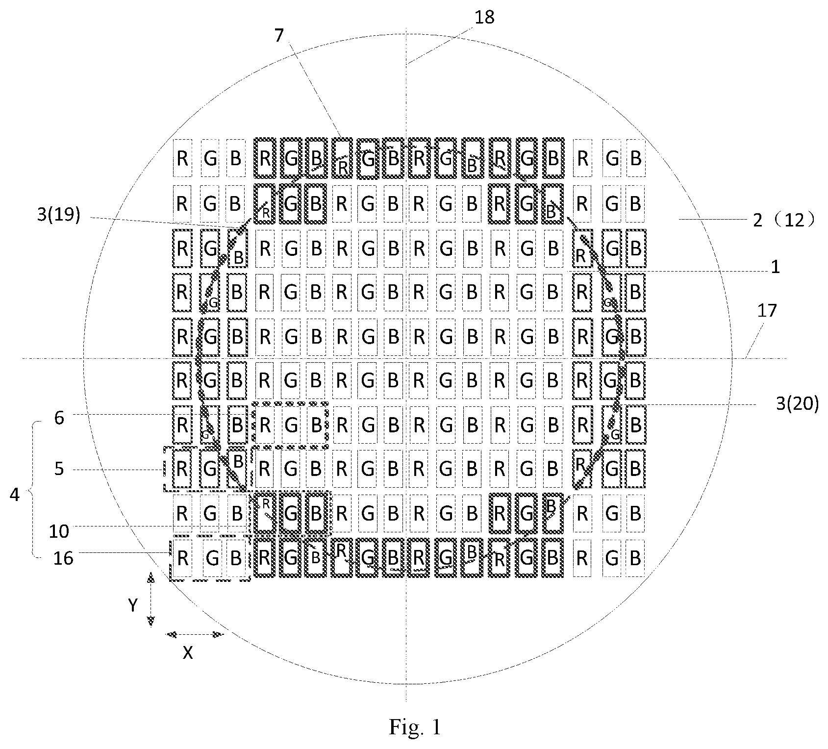 Patent US12327823 Figure 1 – Display panel and display device