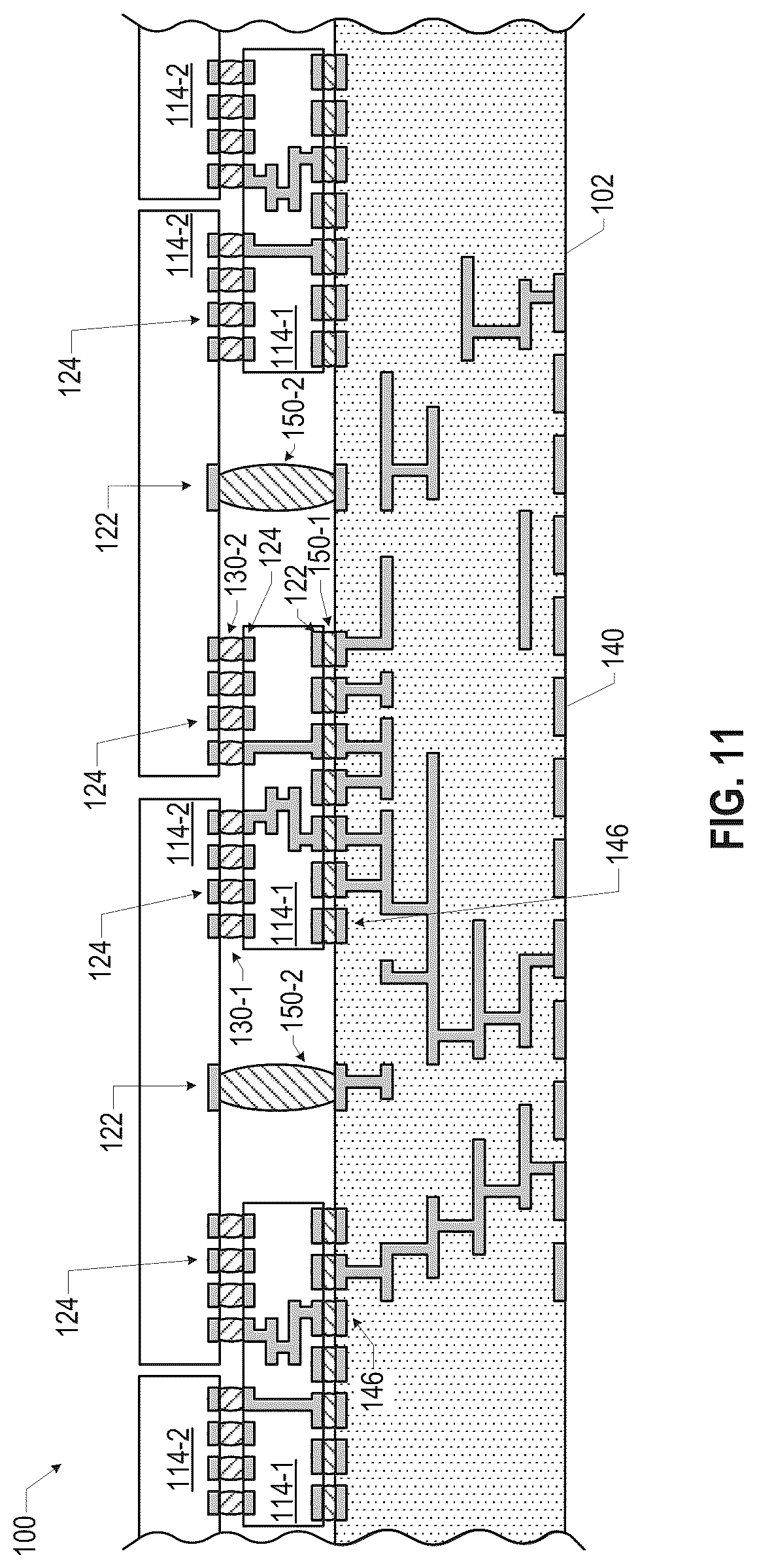 Patent US12327827 Figure 11 – Microelectronic assemblies