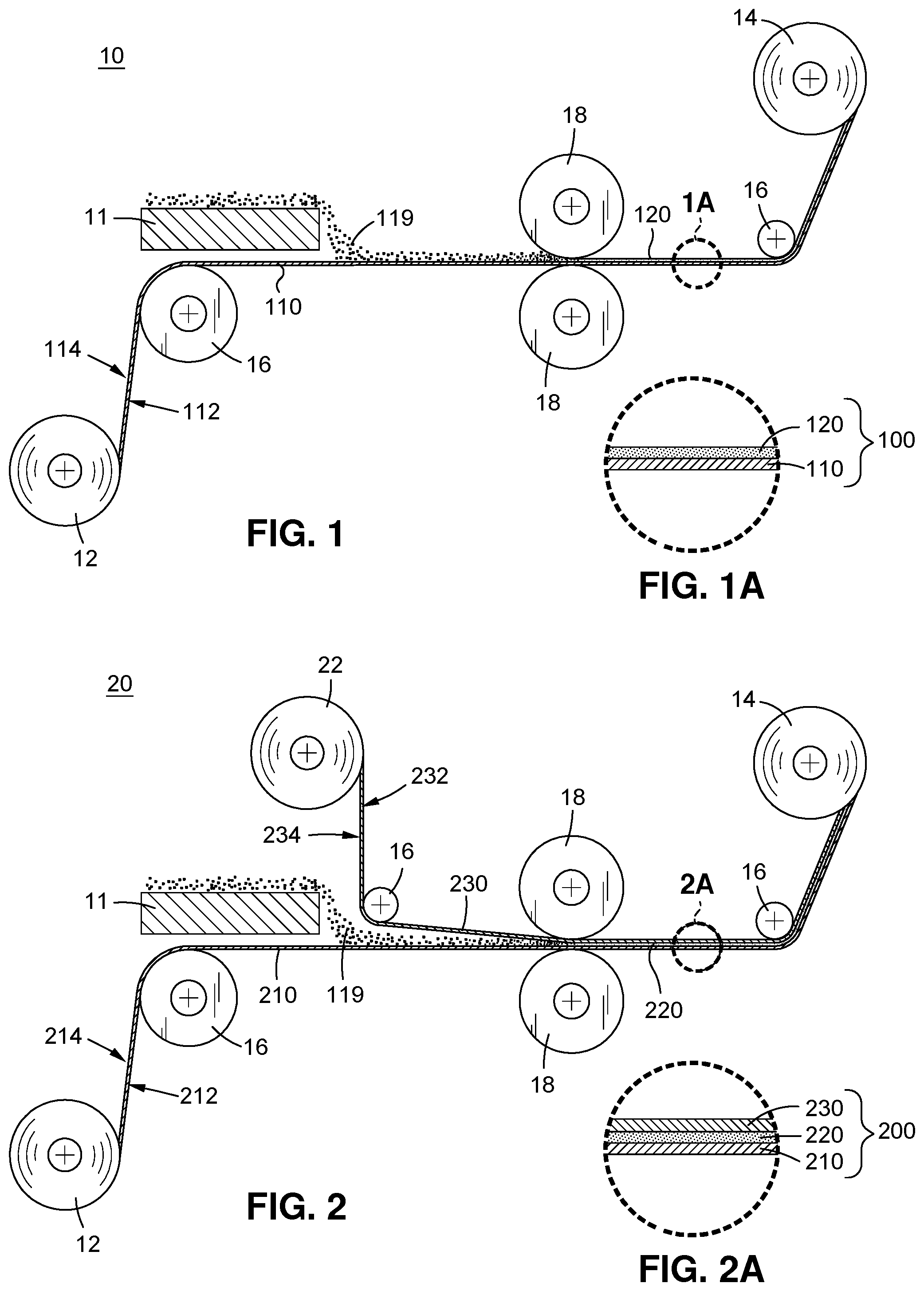 Patent US12327856 Figure 1 – Dry electrode manufacture for solid state energy storage devices