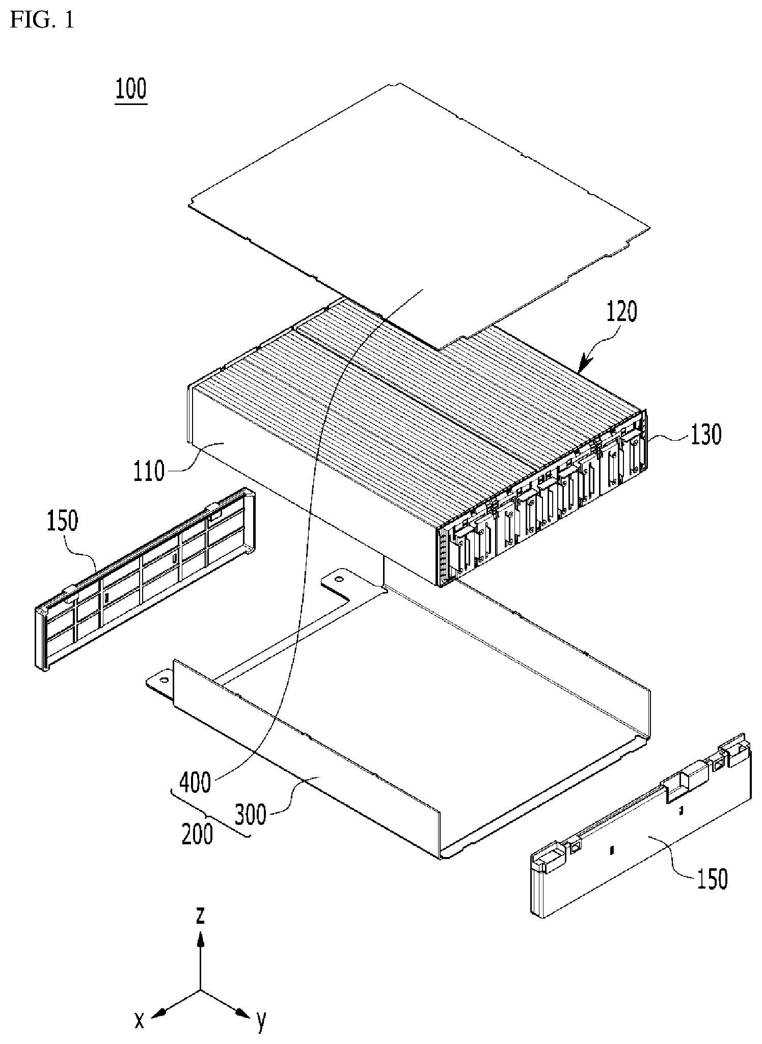 Patent US12327882 — Battery module and battery pack including the same — Figure 1