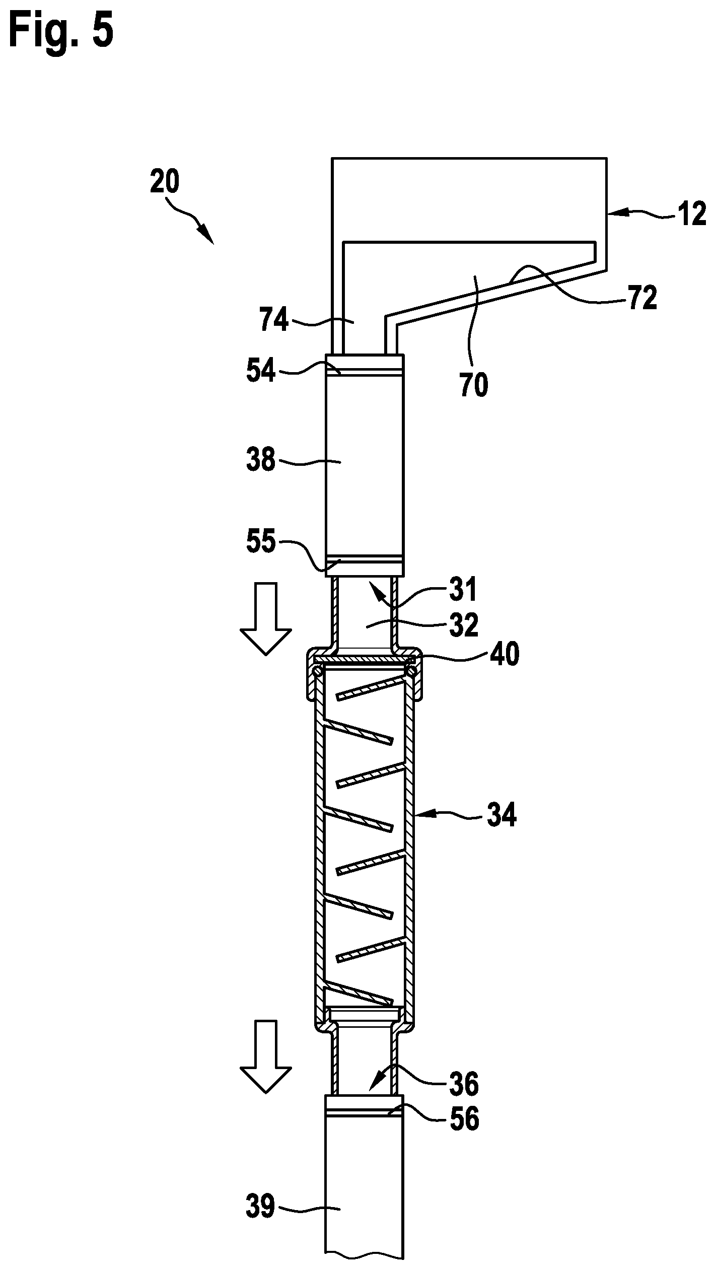 Patent US12327886 — Fluid drainage arrangement for a battery — Figure 1