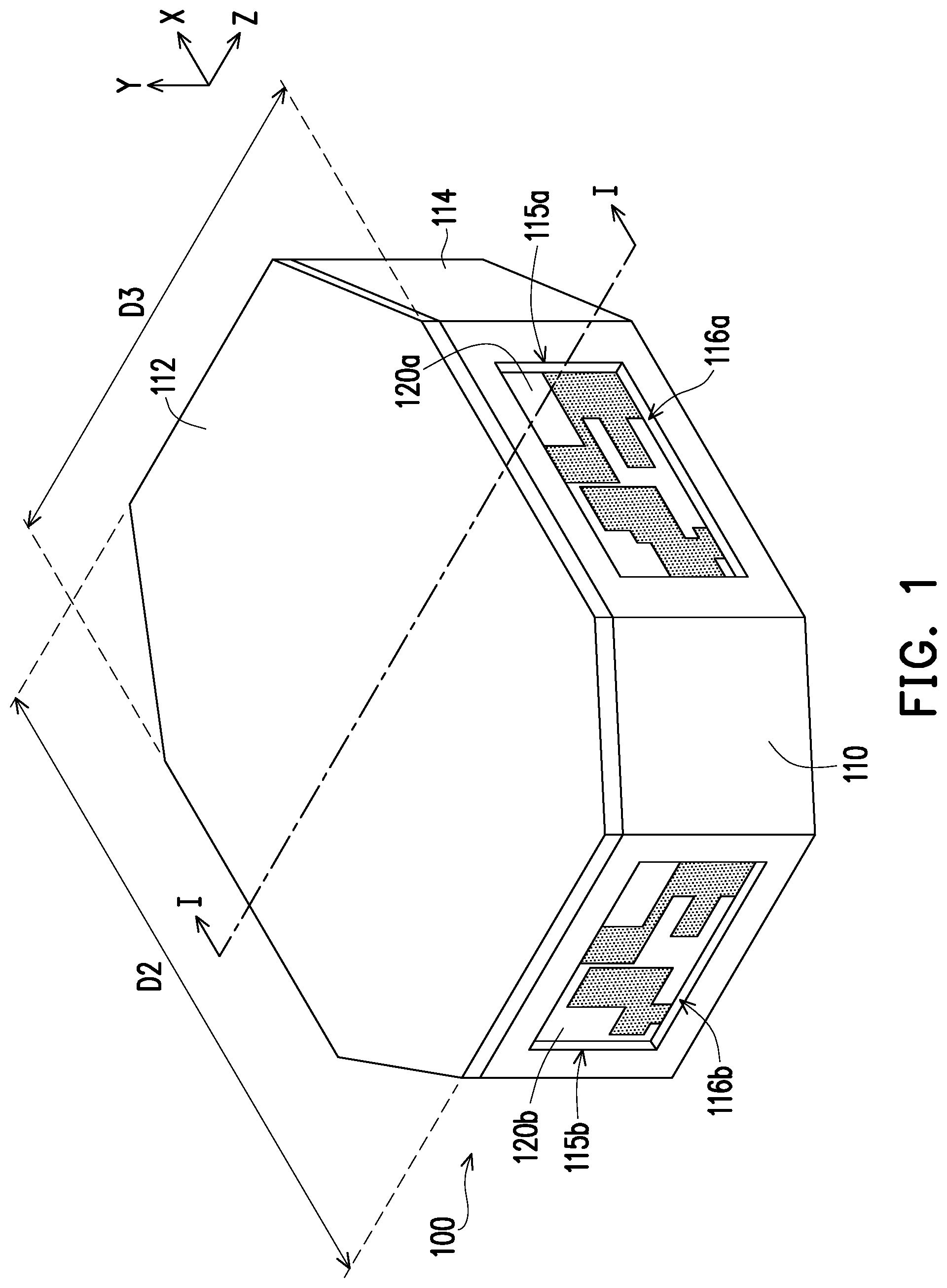 Patent US12327907 — Electronic device — Figure 1