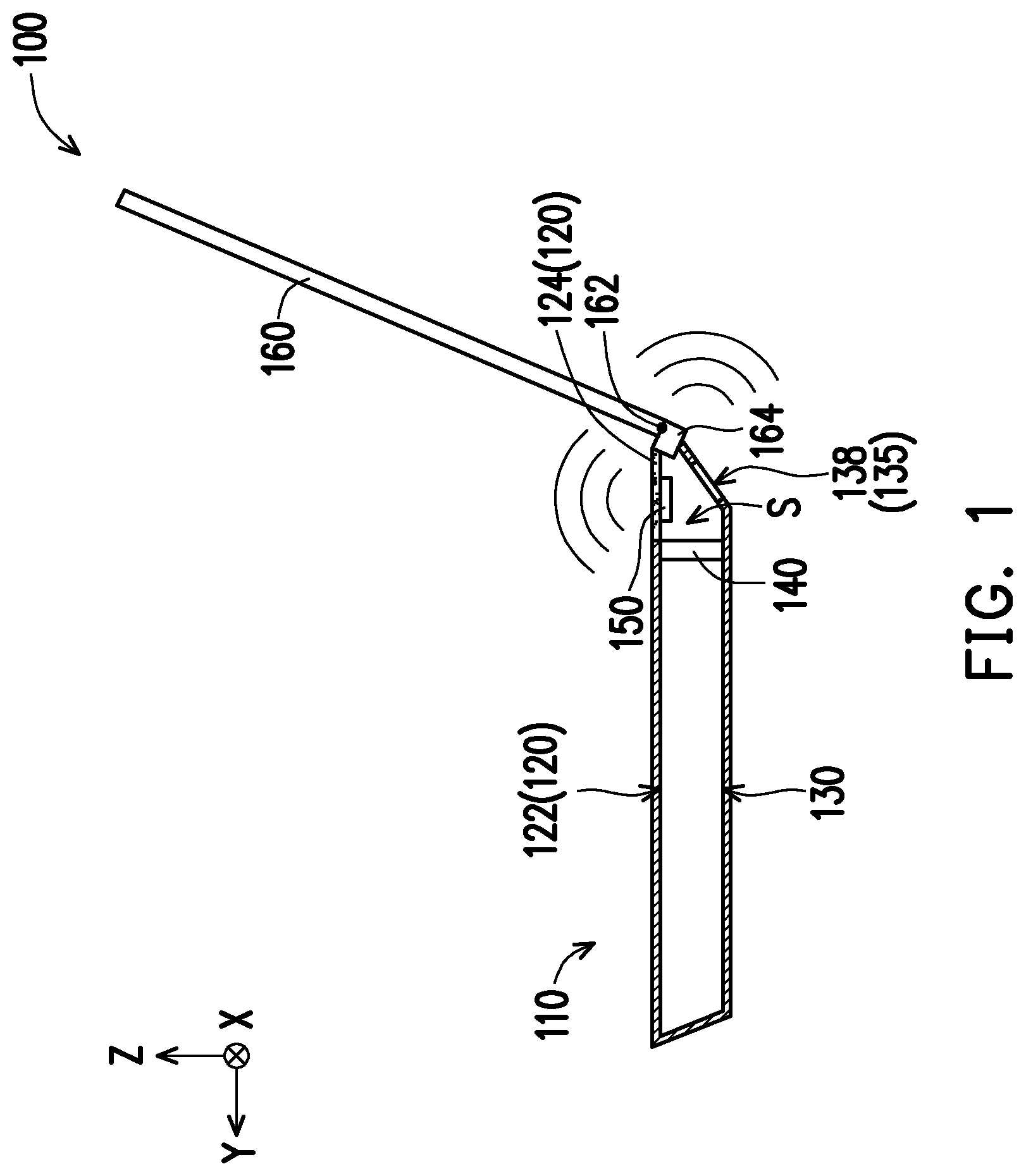 Patent US12327909 Figure 1 – Electronic device