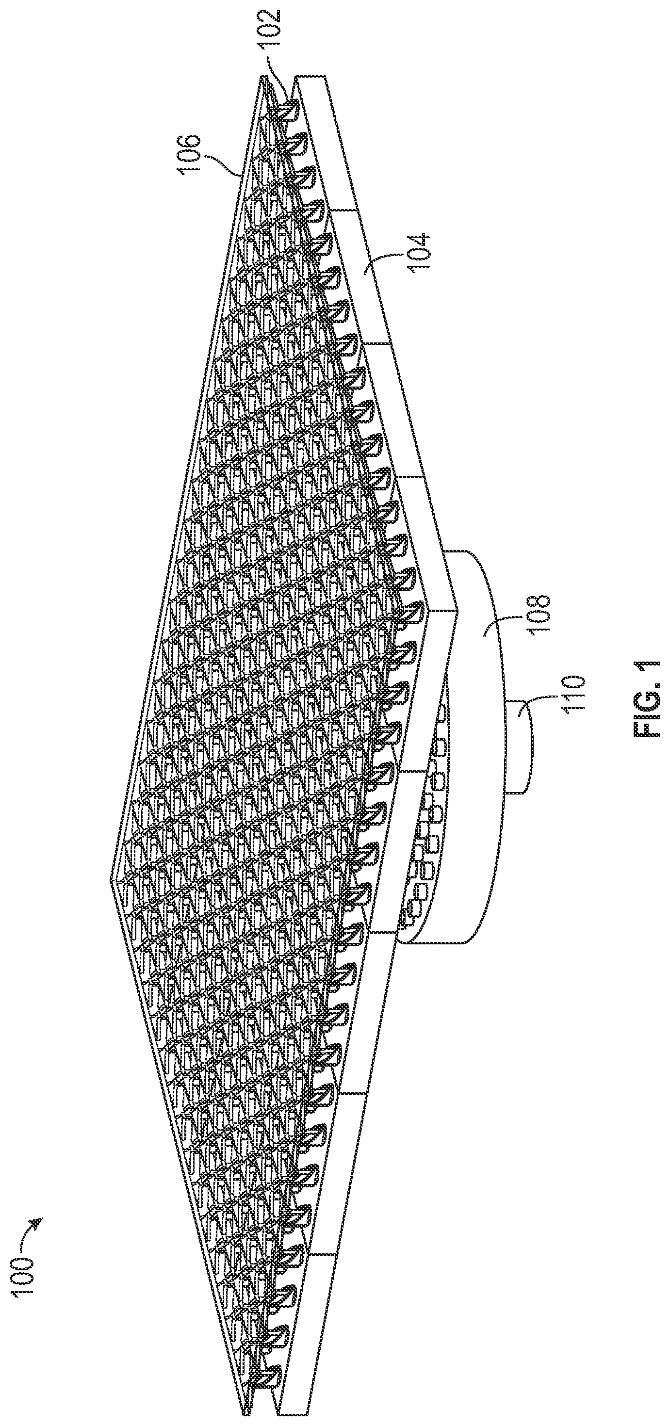 Patent US12327916 — Low profile, high power microwave antenna, combiner and radial waveguide and additive manufacture of same — Figure 1