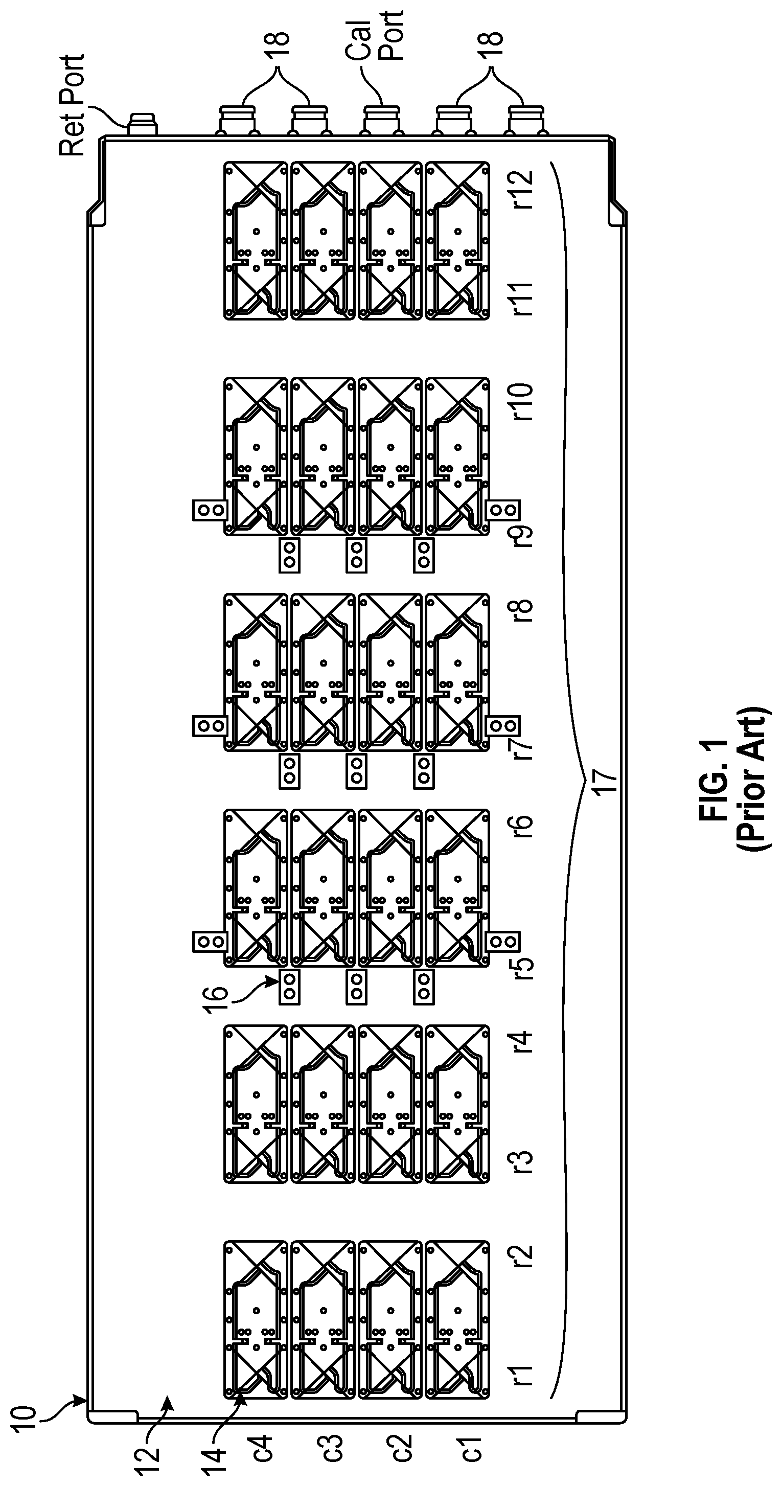 Patent US12327923 Figure 1 – Mixed element beam forming antenna