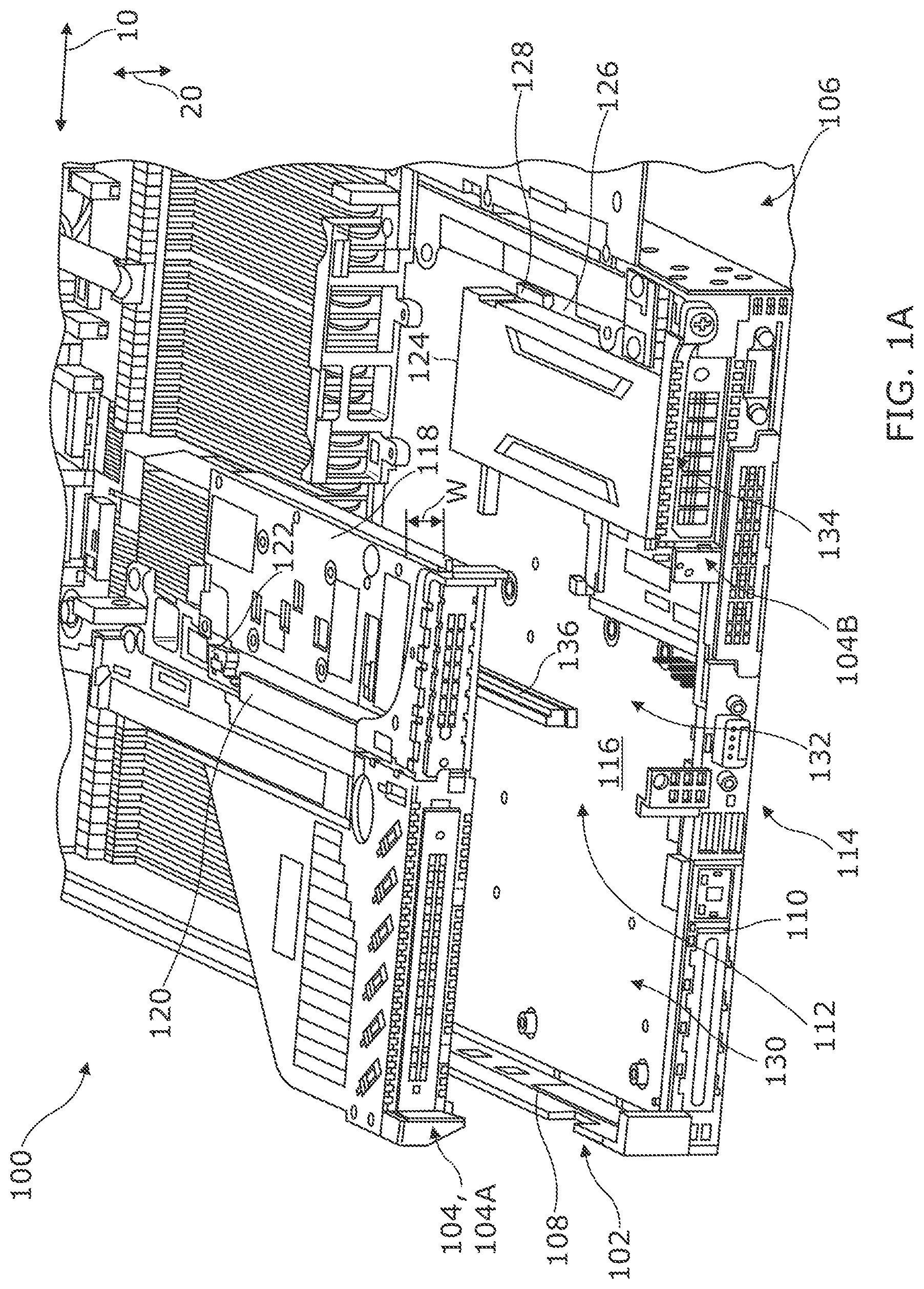 Patent US12327940 — Mechanical clamp to releasably hold electronic devices of a computing system — Figure 1