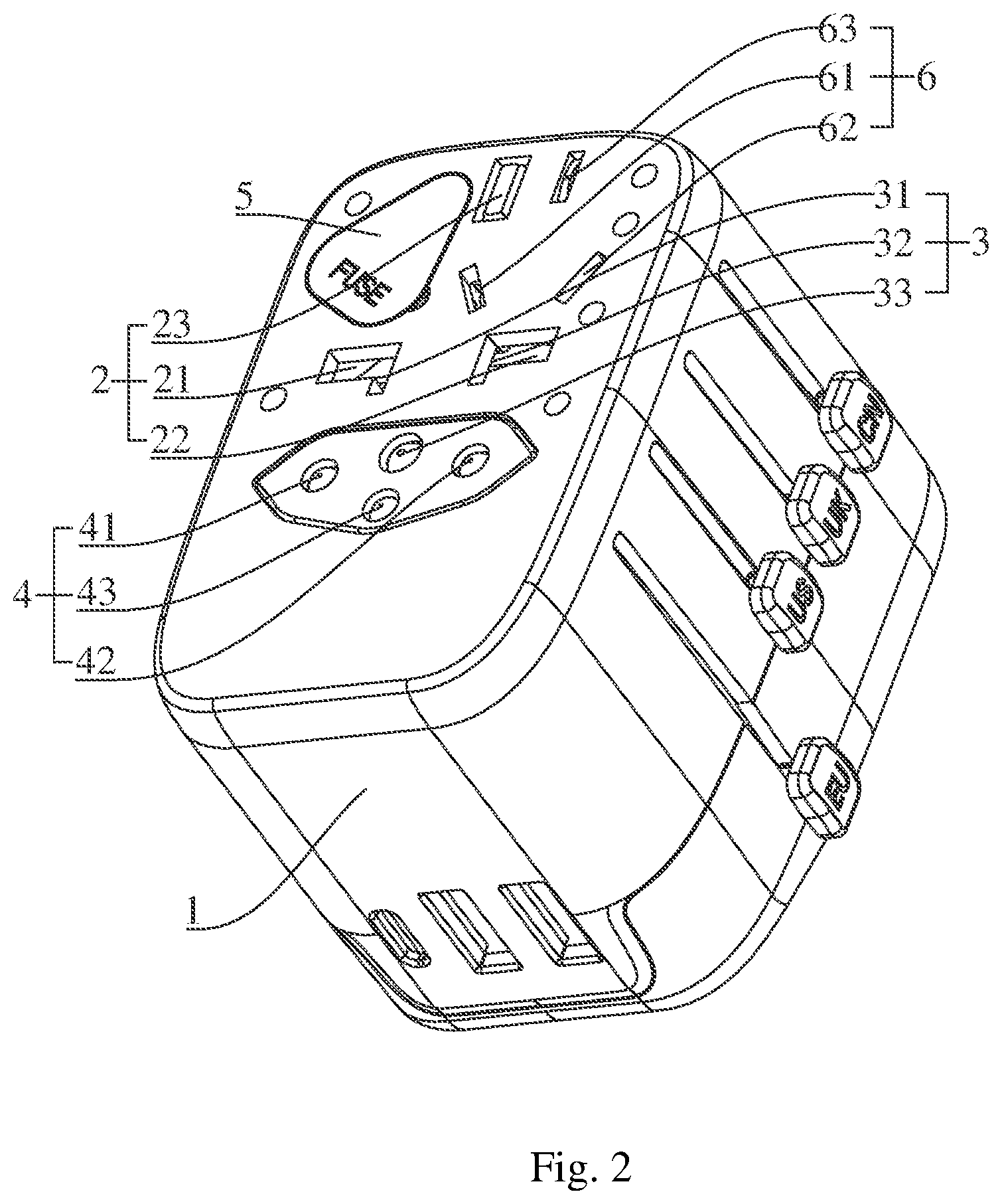 Patent US12327966 — Multi-way sliding plug — Figure 1
