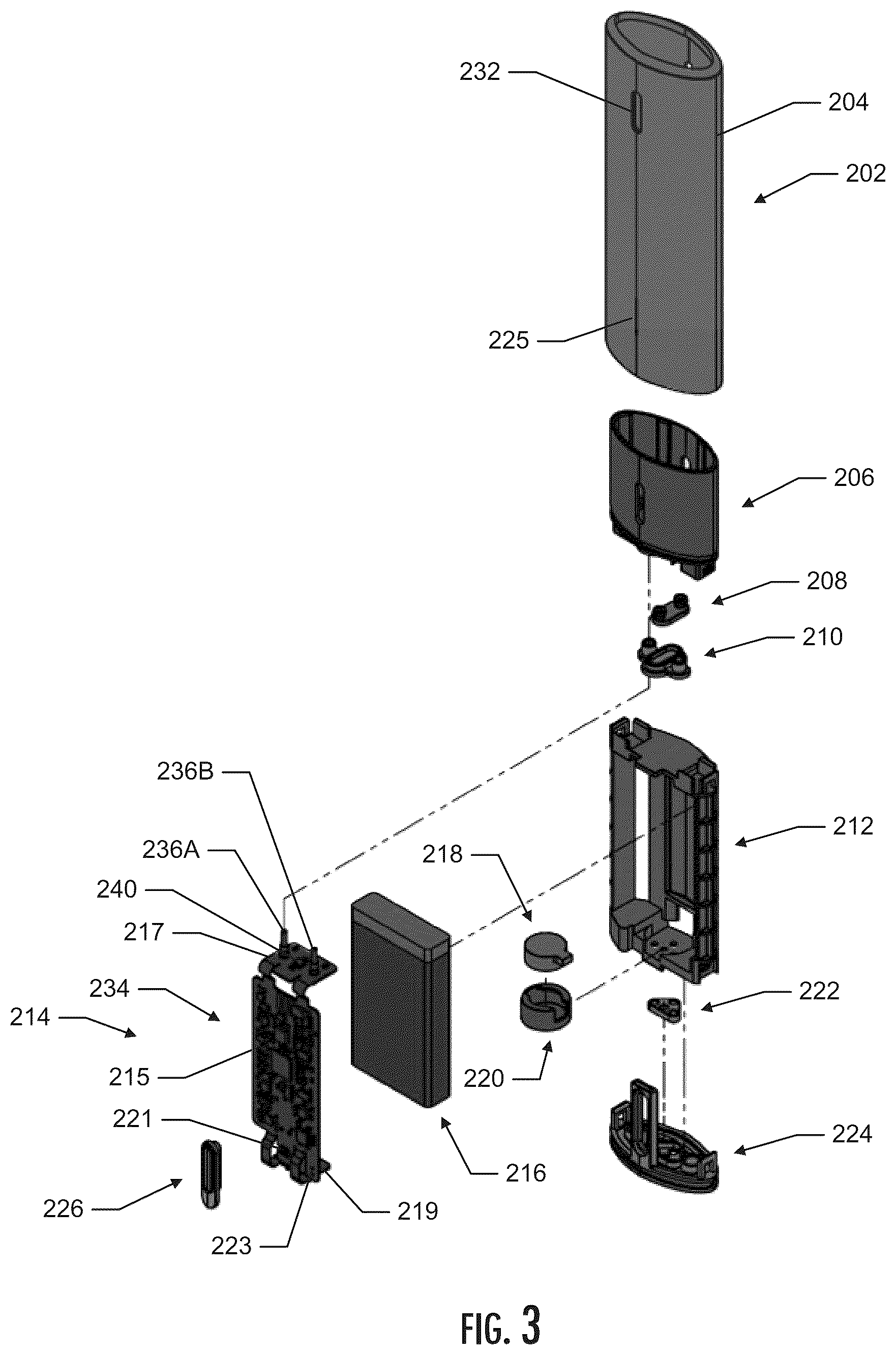 Patent US12327970 — Aerosol delivery device with improved connectivity, airflow, and aerosol paths — Figure 1