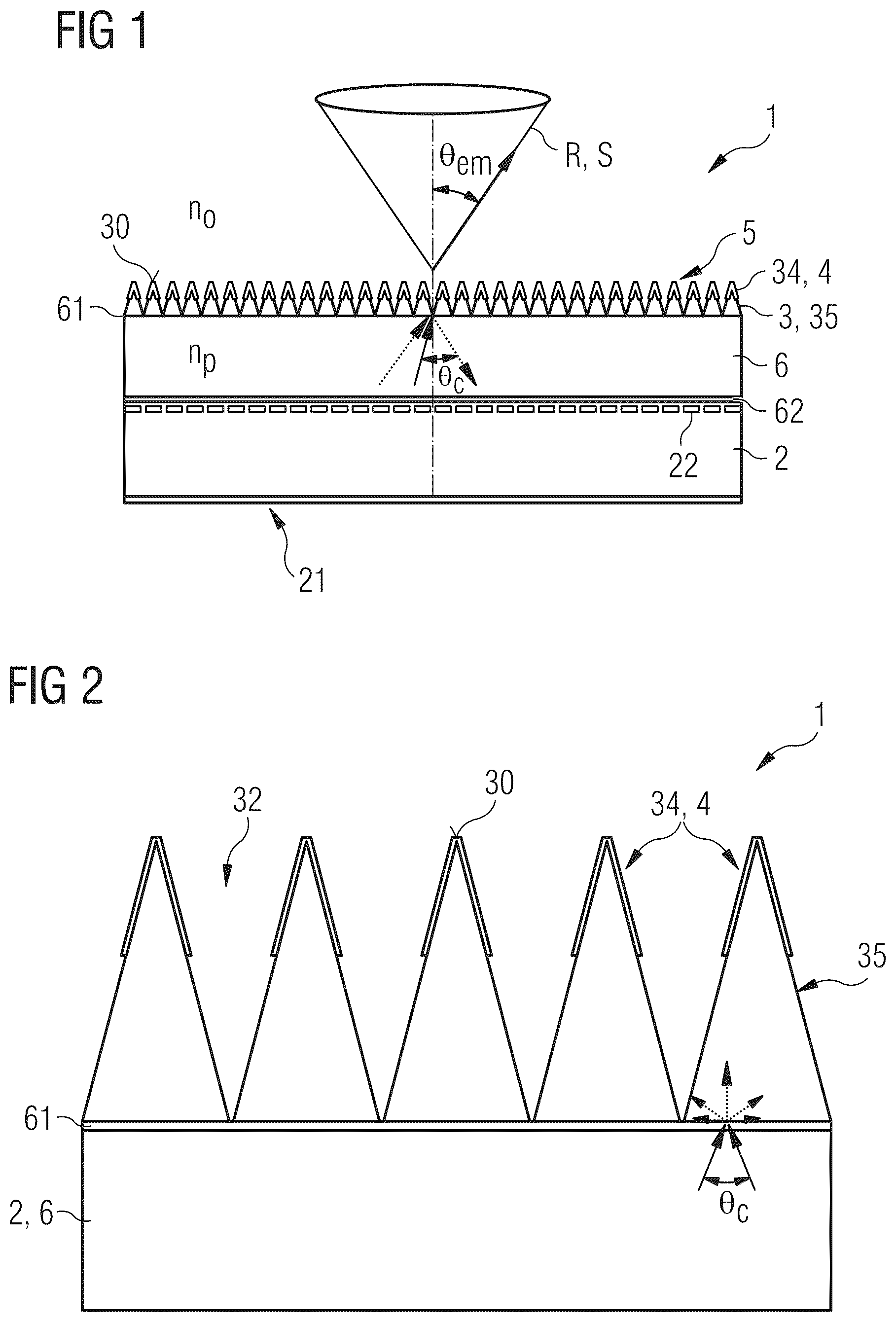 Patent US12327978 — Semiconductor light source with a mirror coating and method — Figure 1