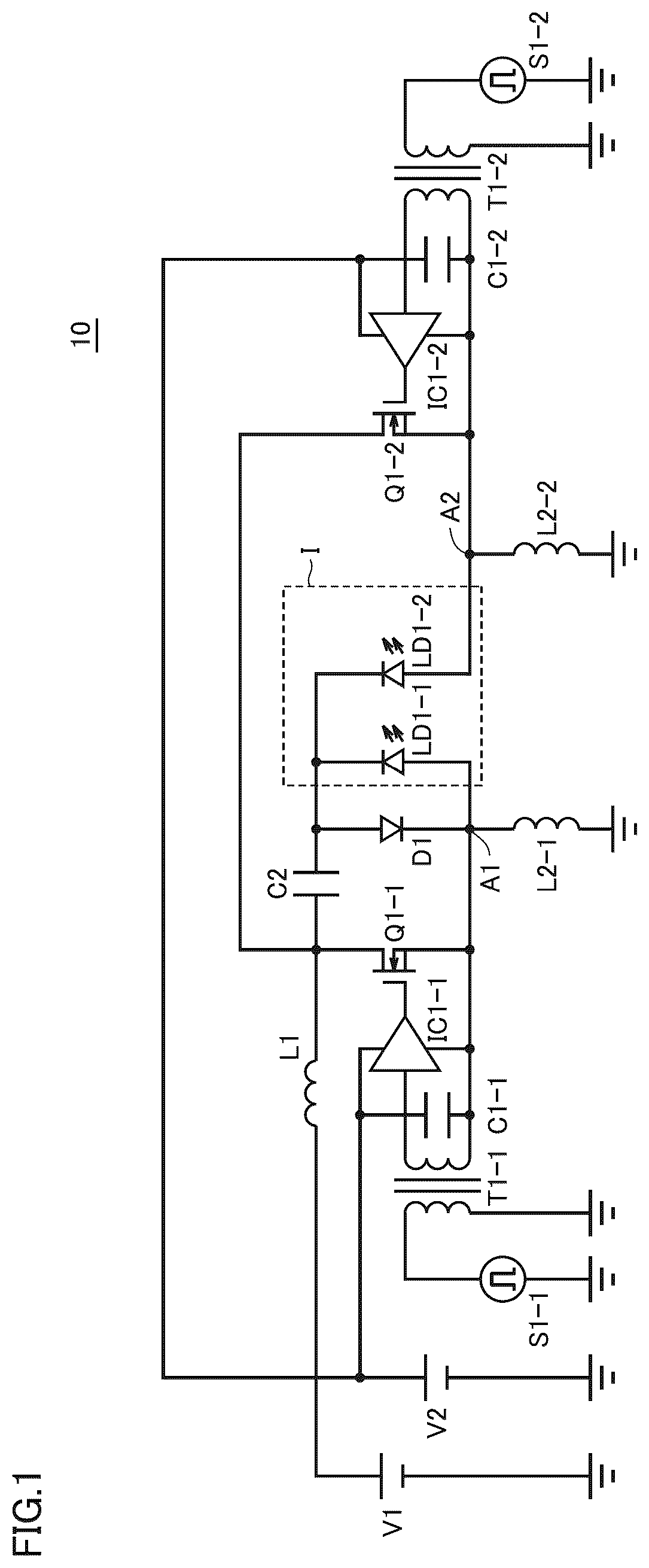 Patent US12327982 — Laser diode drive circuit — Figure 1