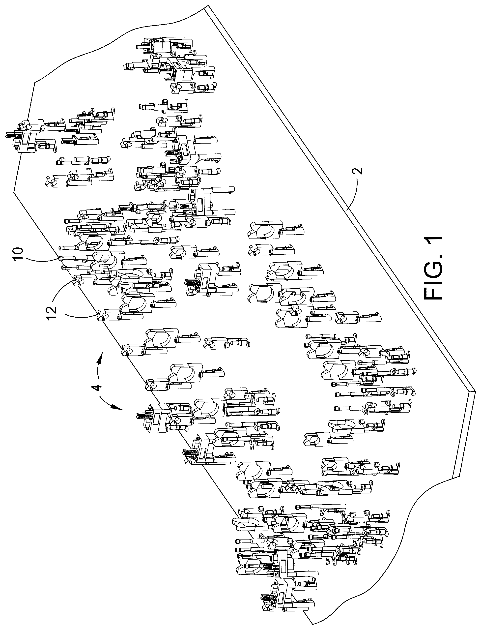Patent US12327987 — Methods and apparatus for routing wires of pre-assembled wire harness on form board — Figure 1
