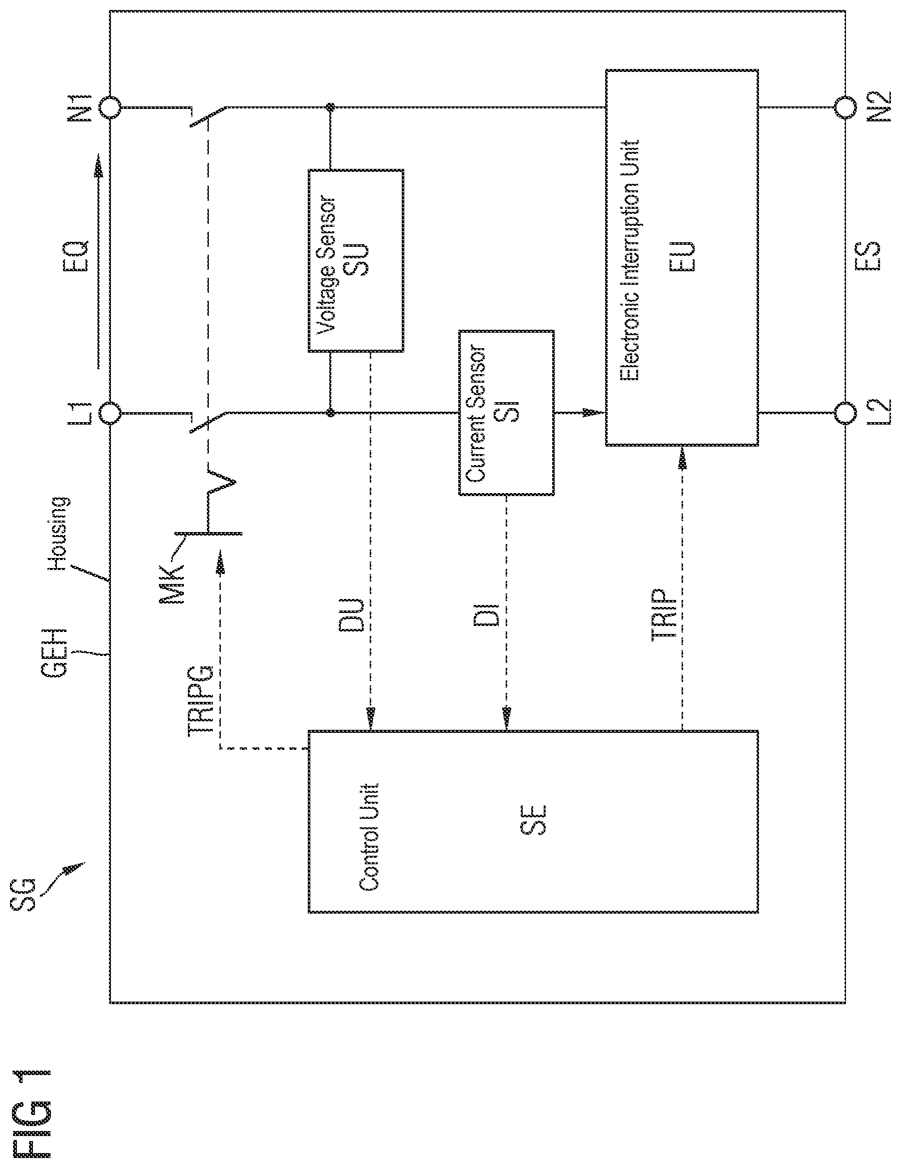 Patent US12327992 — Circuit breaker device and method — Figure 1
