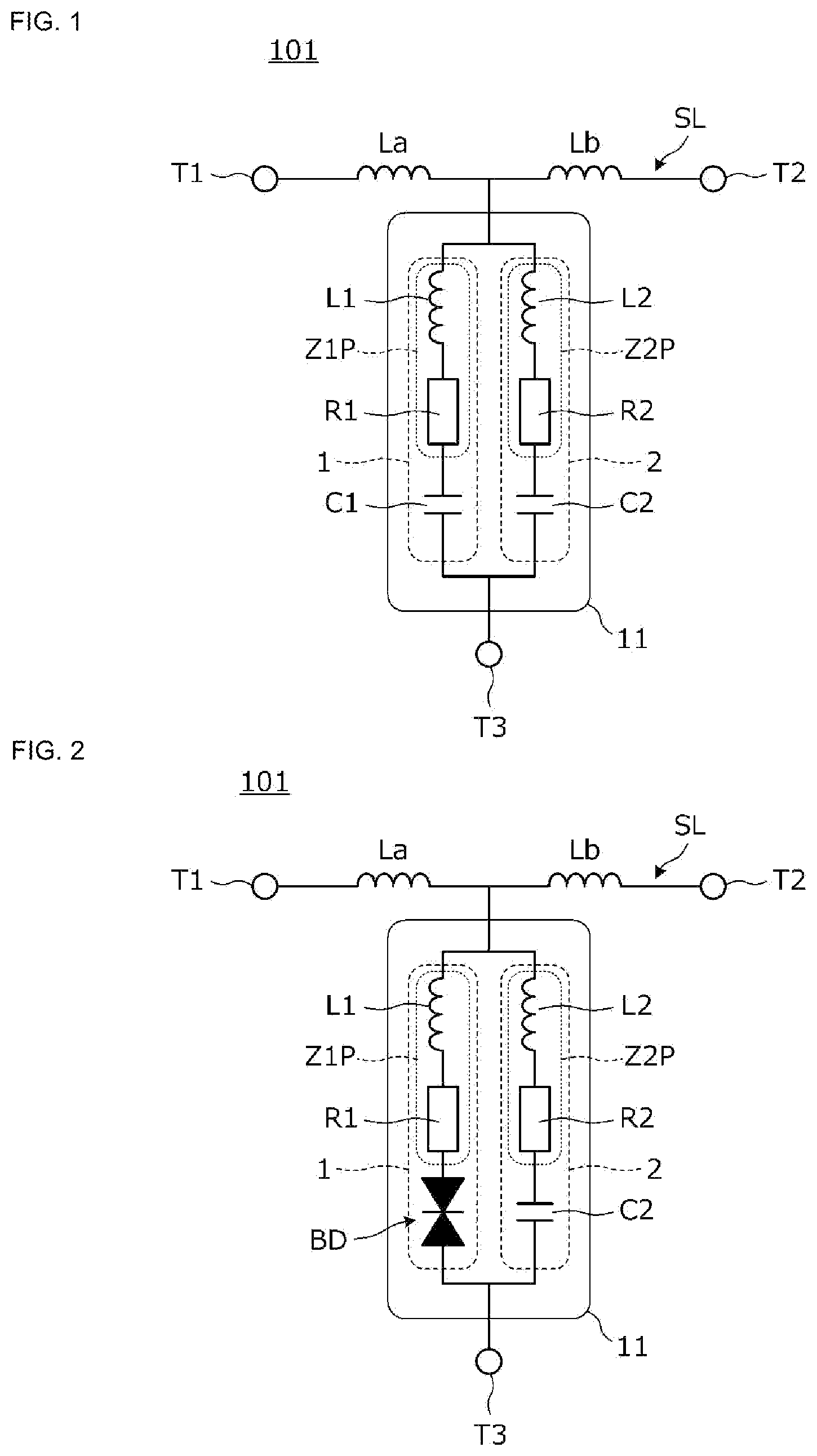 Patent US12327999 — Transient voltage absorbing element and transient voltage absorbing circuit — Figure 1
