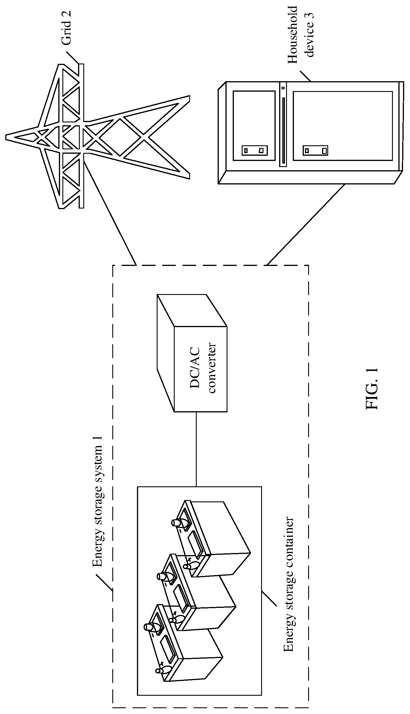 Patent US12328002 Figure 1 – Energy storage system