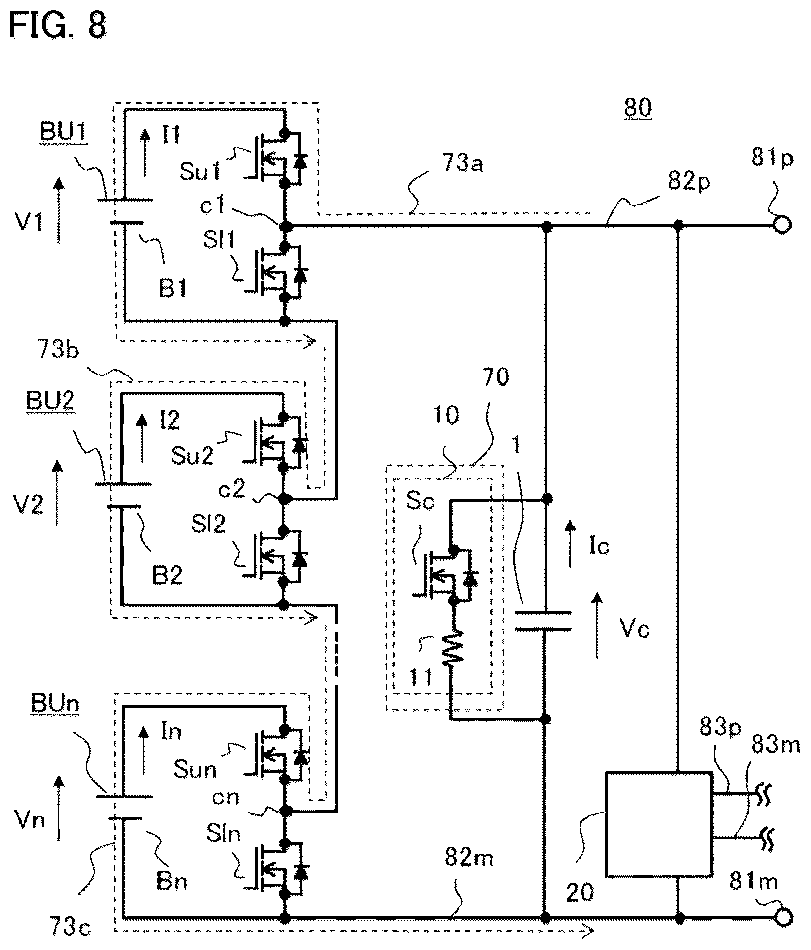 Patent US12328027 Figure 5 – Power supply device and battery pack charging method
