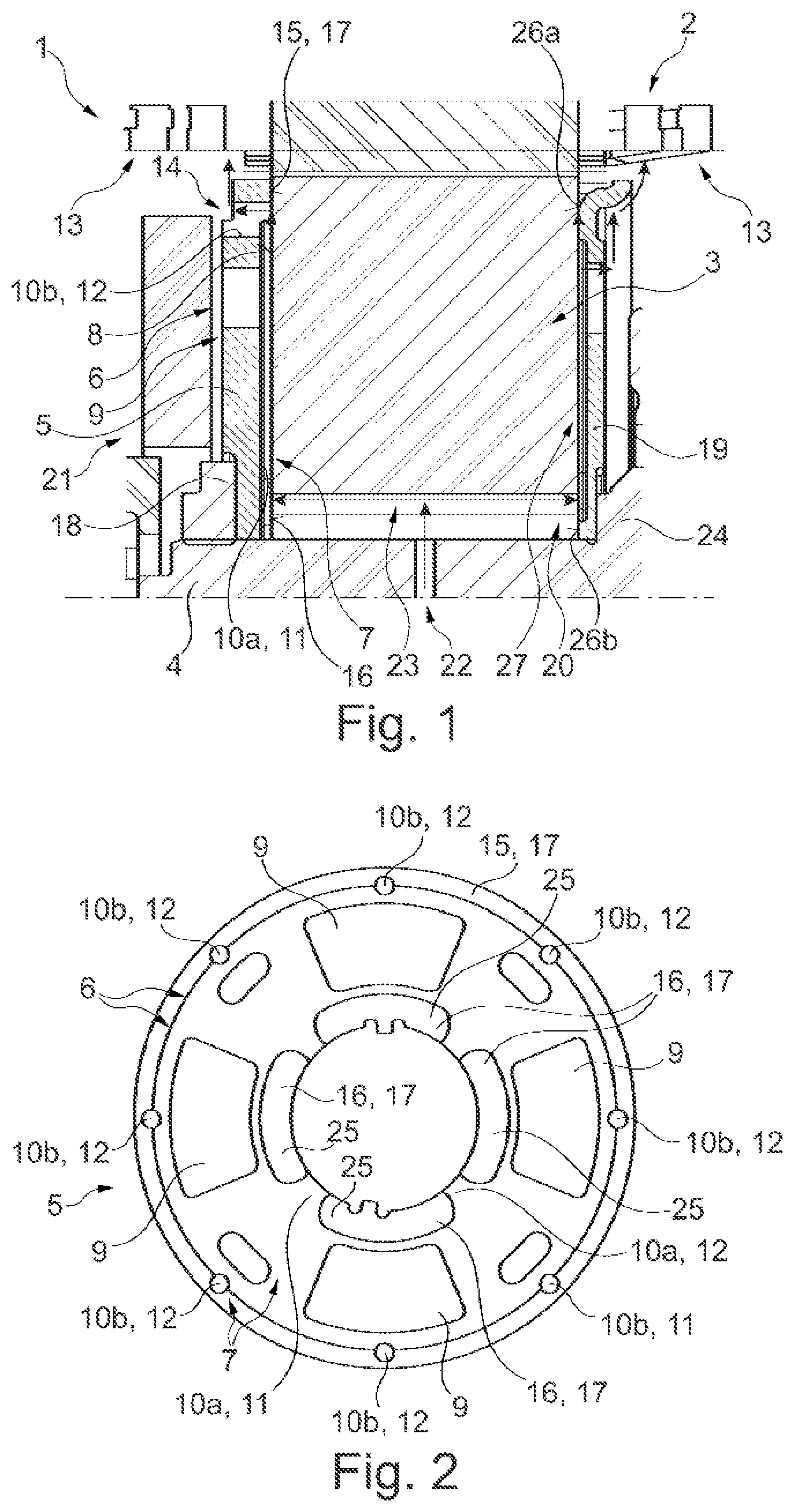 Patent US12328037 — Electrical machine with a multifunctional disc element for a rotor — Figure 1