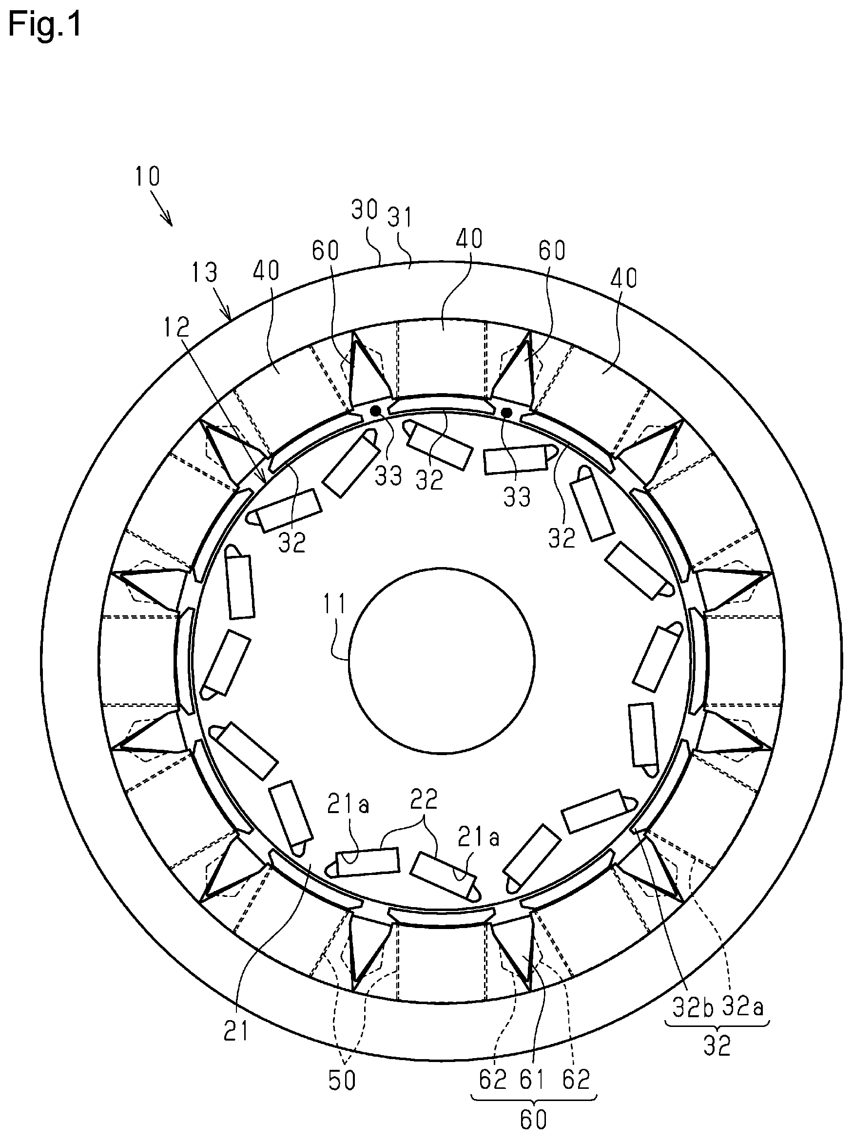 Patent US12328050 — Electric motor — Figure 1