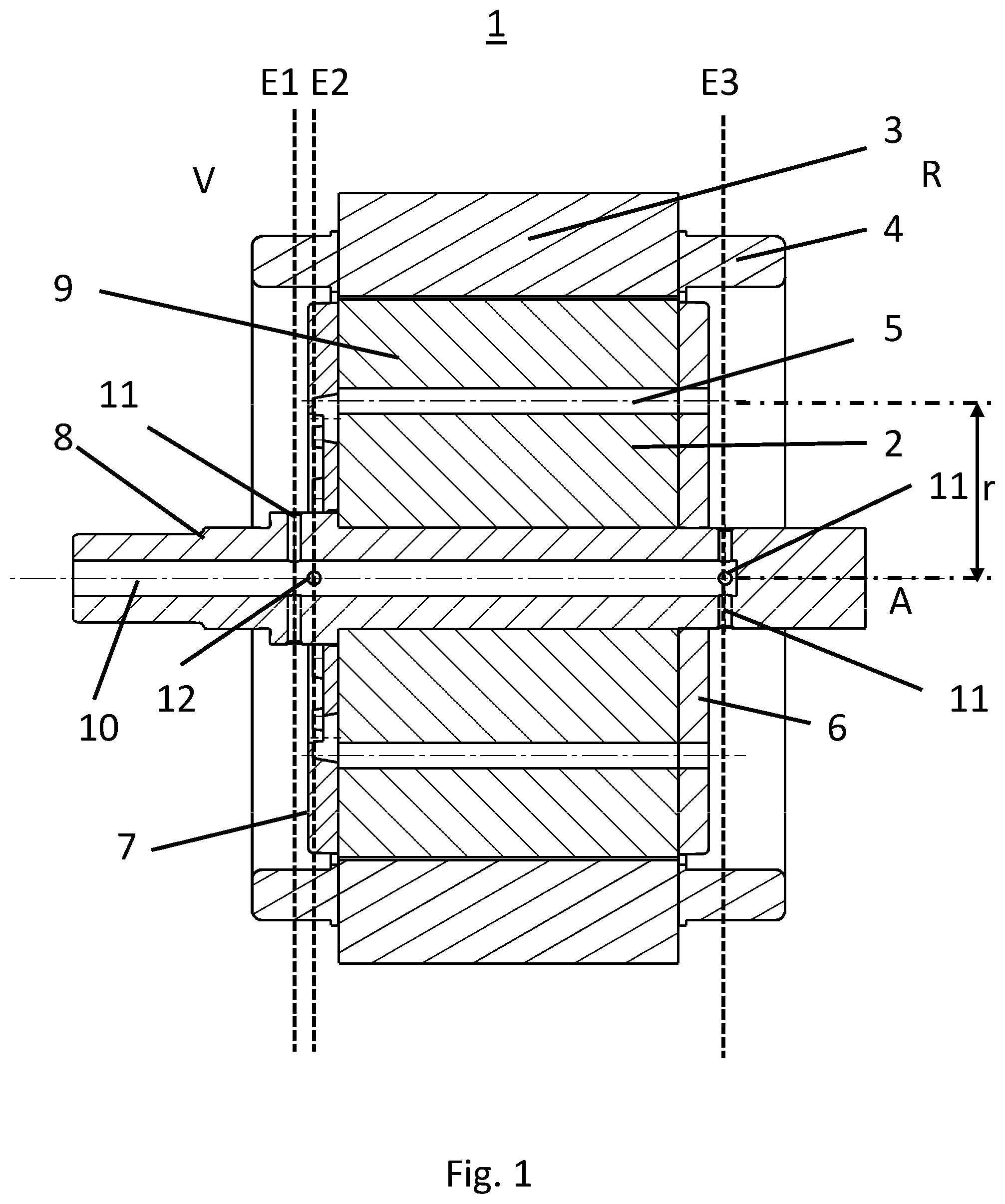 Patent US12328053 — Electric machine with rotor cooling — Figure 1