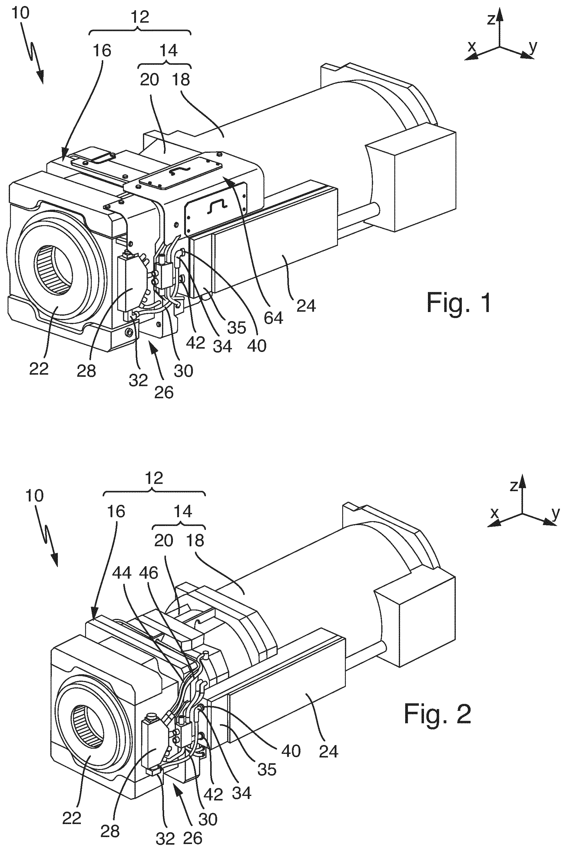 Patent US12328054 — Electric terminal assembly of a drive unit for use in a mining machine — Figure 1