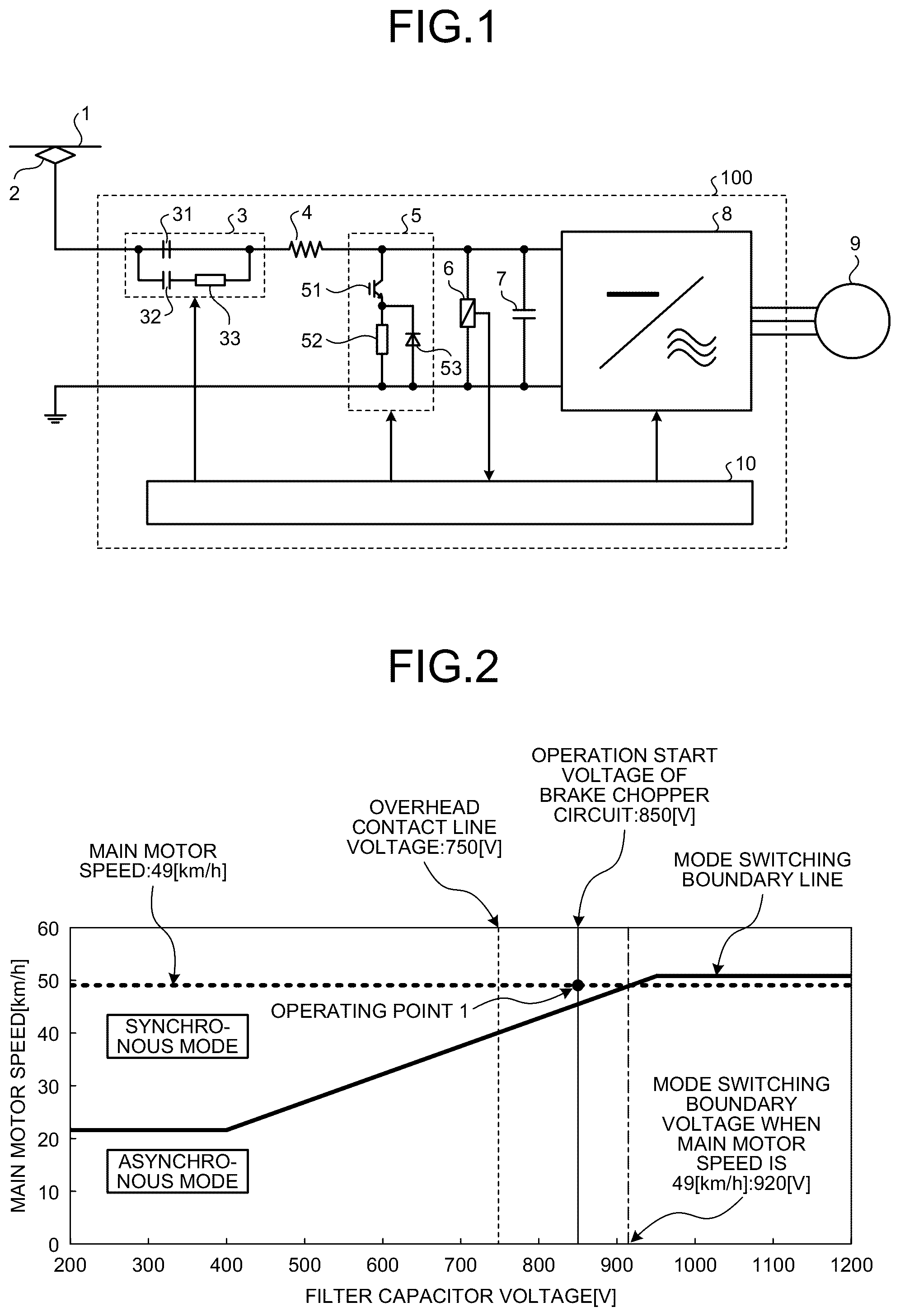 Patent US12328084 — Propulsion controller and method of controlling filter capacitor voltage — Figure 1
