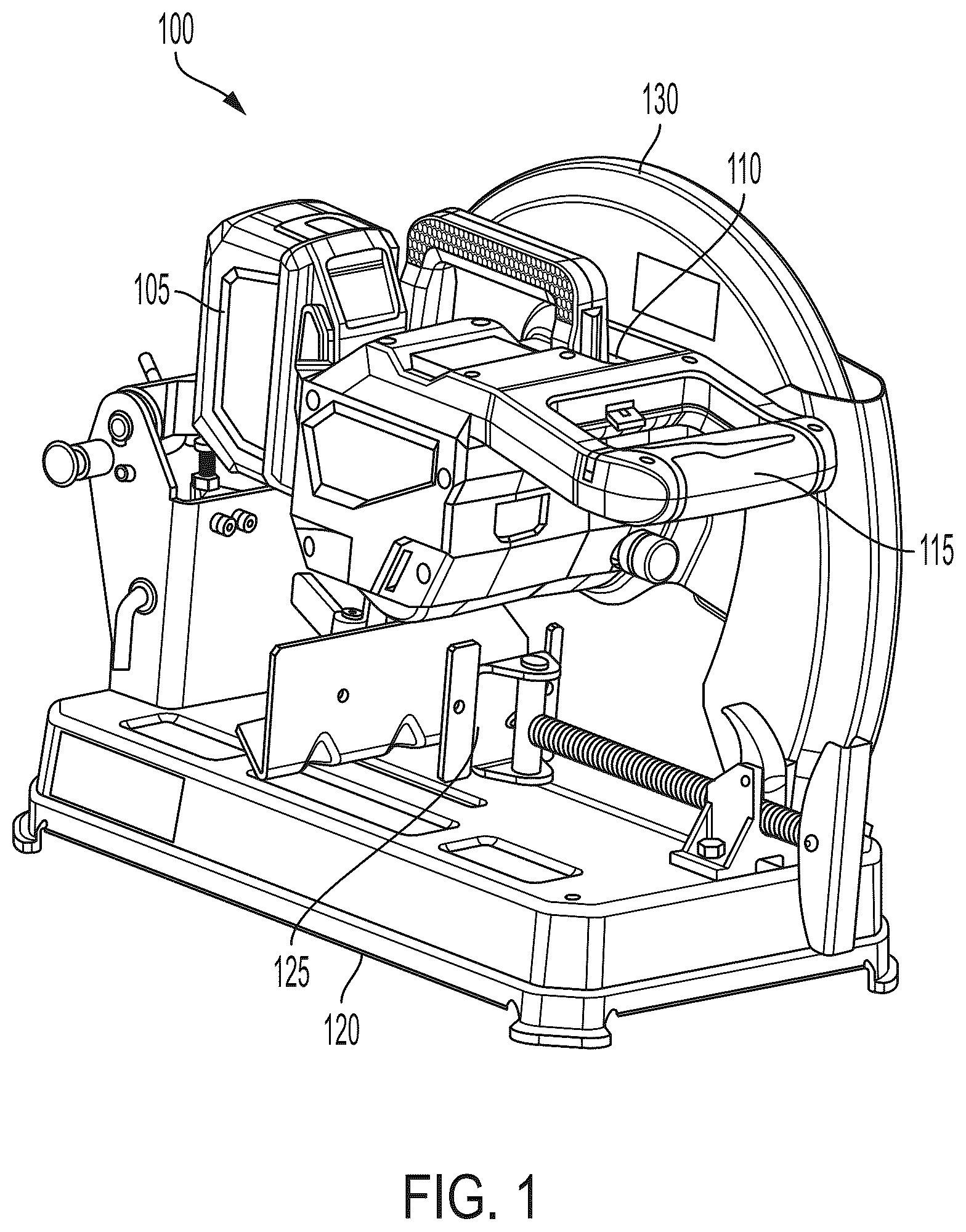 Patent US12328087 — Power tool having stamped brake resistor — Figure 1