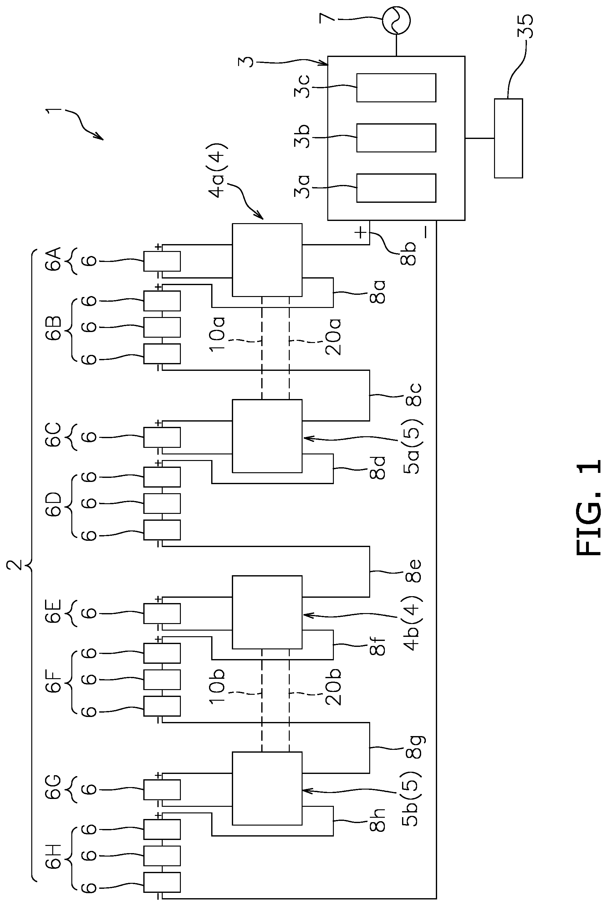 Patent US12328098 Figure 1 – Solar power generation system