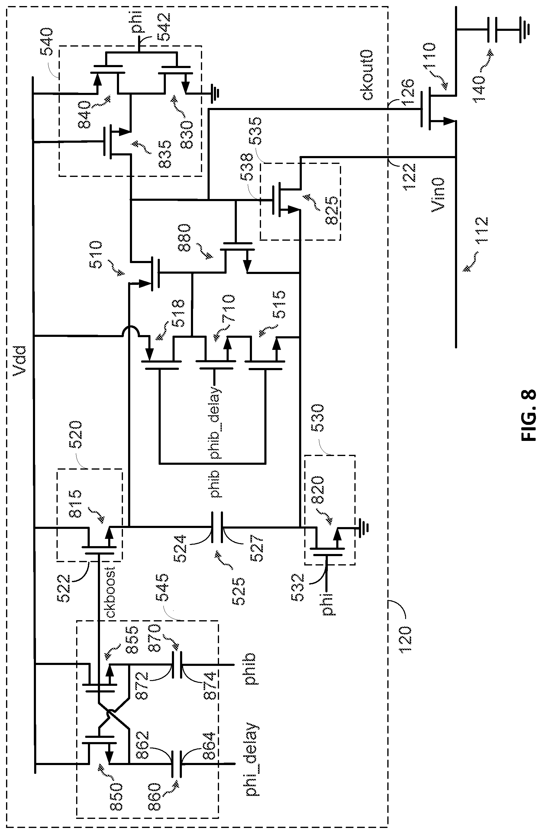 Patent US12328112 Figure 11 – Non-overlapping generation technique for bootstrap switches