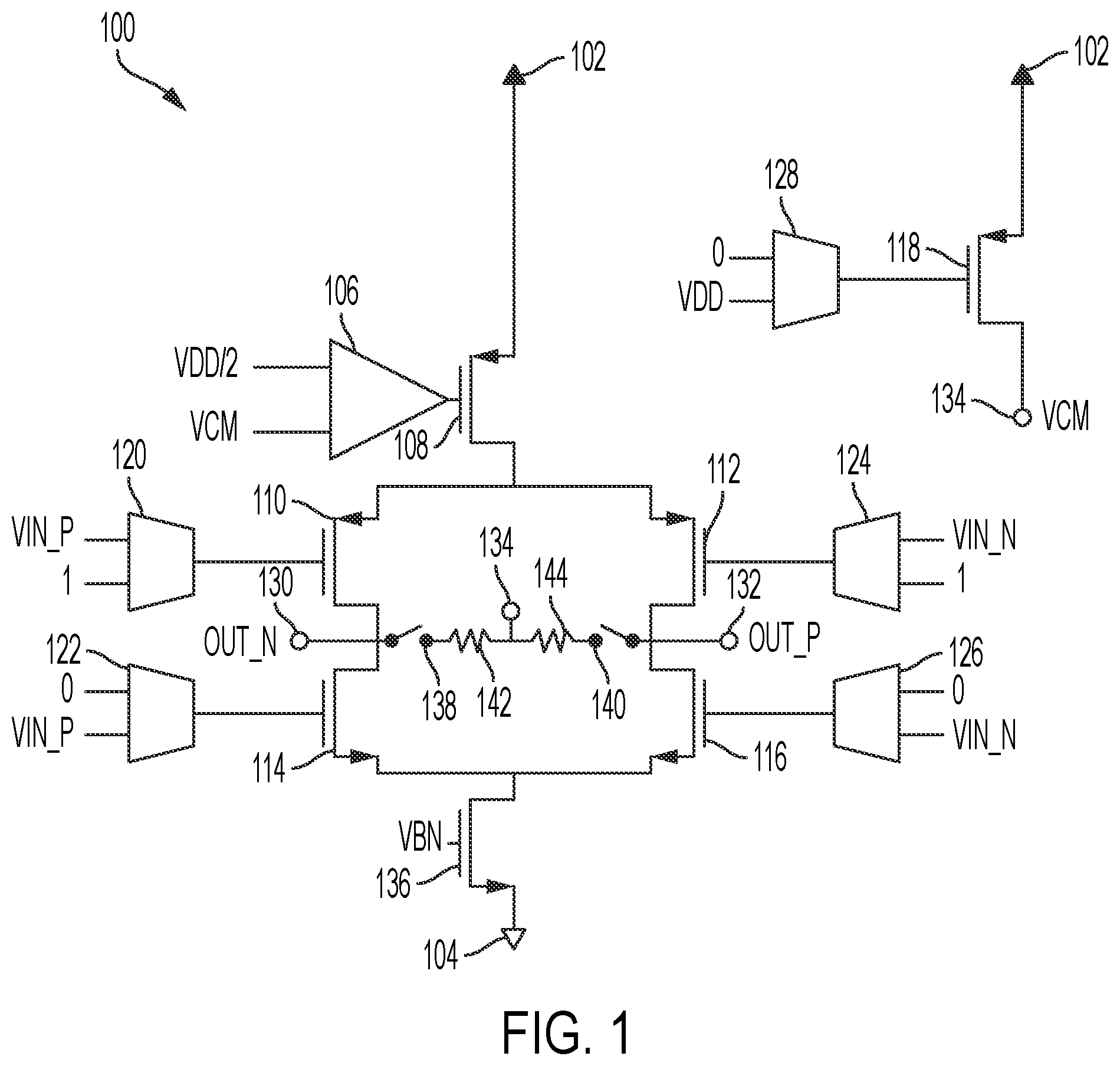 Patent US12328118 — Channel based configurable CML, LVDS, open drain output — Figure 1