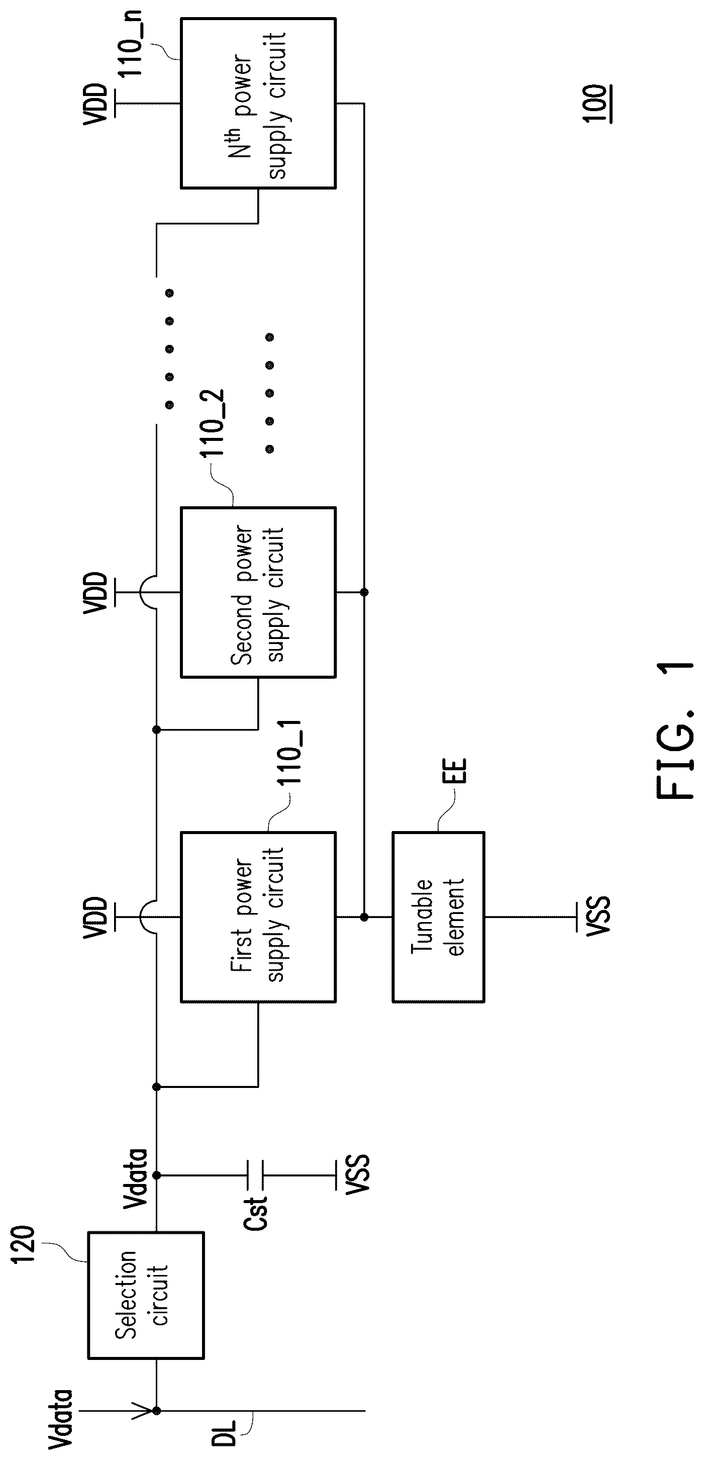 Patent US12328122 — Electronic device — Figure 1