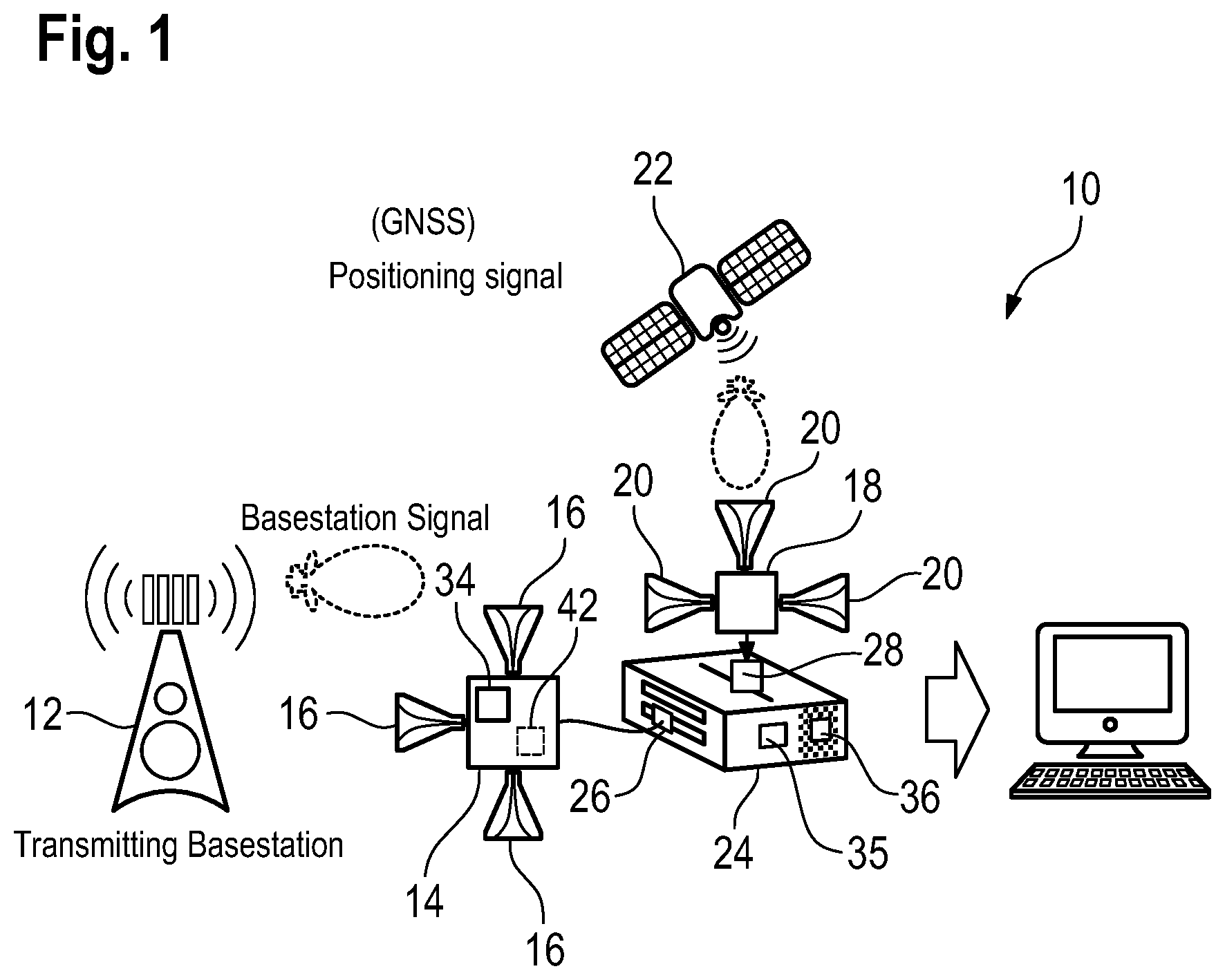 Patent US12328135 — Radio frequency scanner system and method for mobile network testing — Figure 1