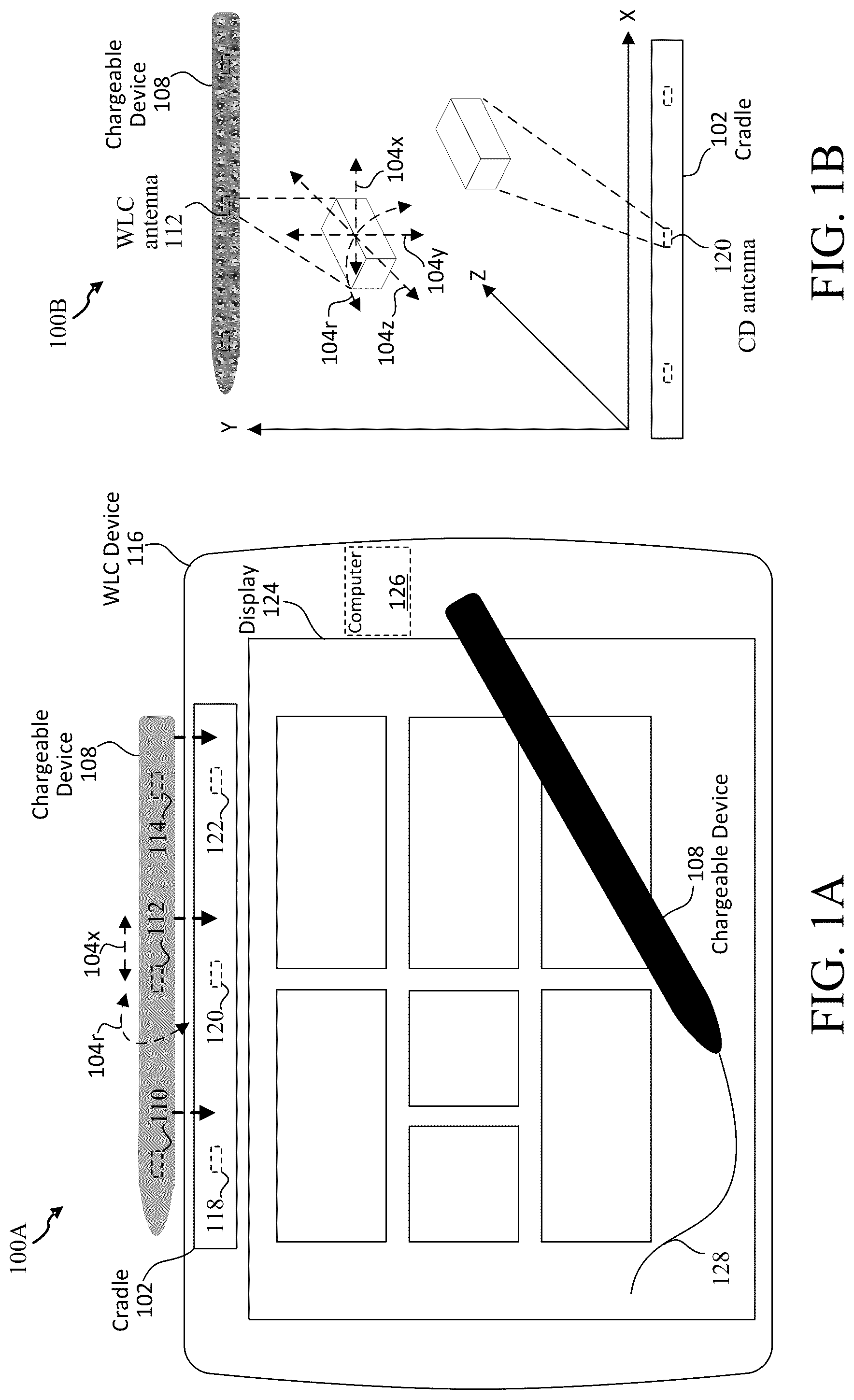 Patent US12328158 — Dynamically reconfigurable tuning for wireless power and data communications — Figure 1