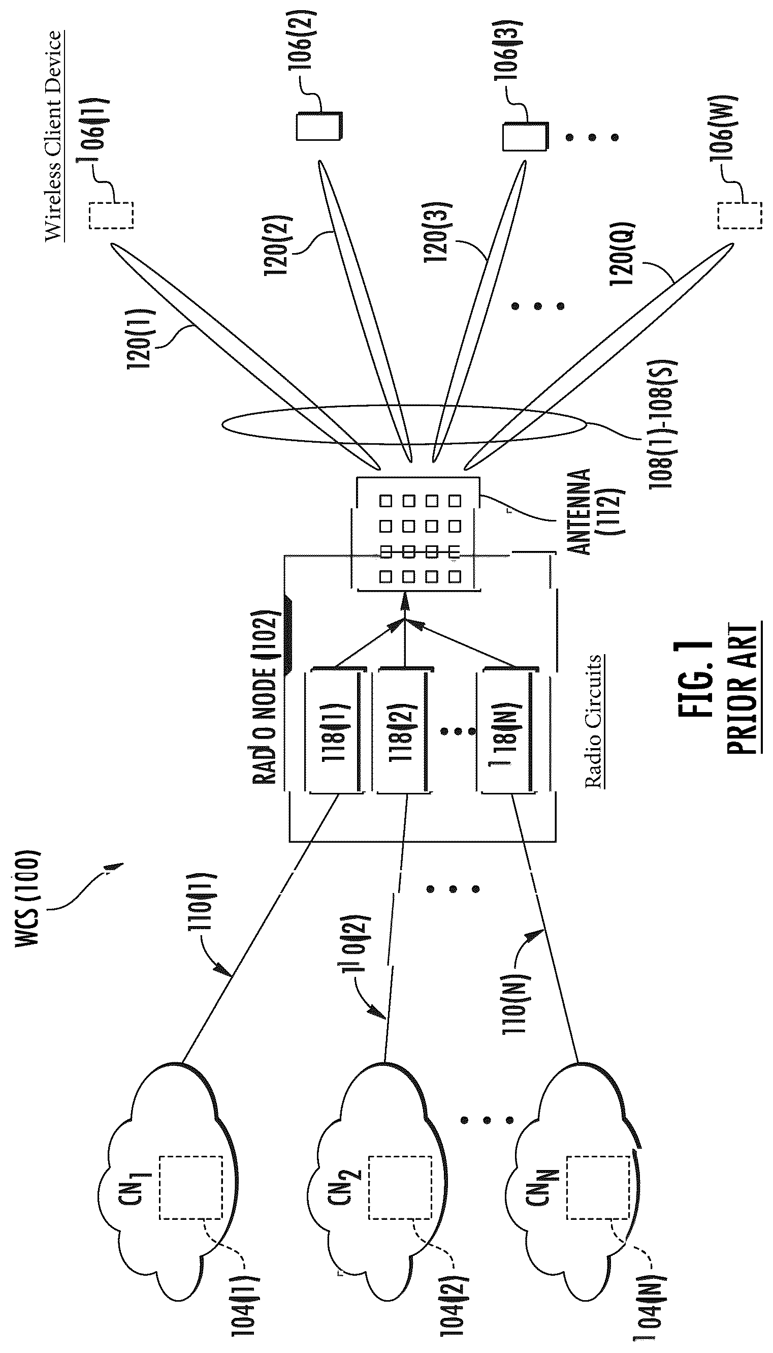Patent US12328163 Figure 1 – Beamforming codebook optimization in a wireless communication system (WCS)