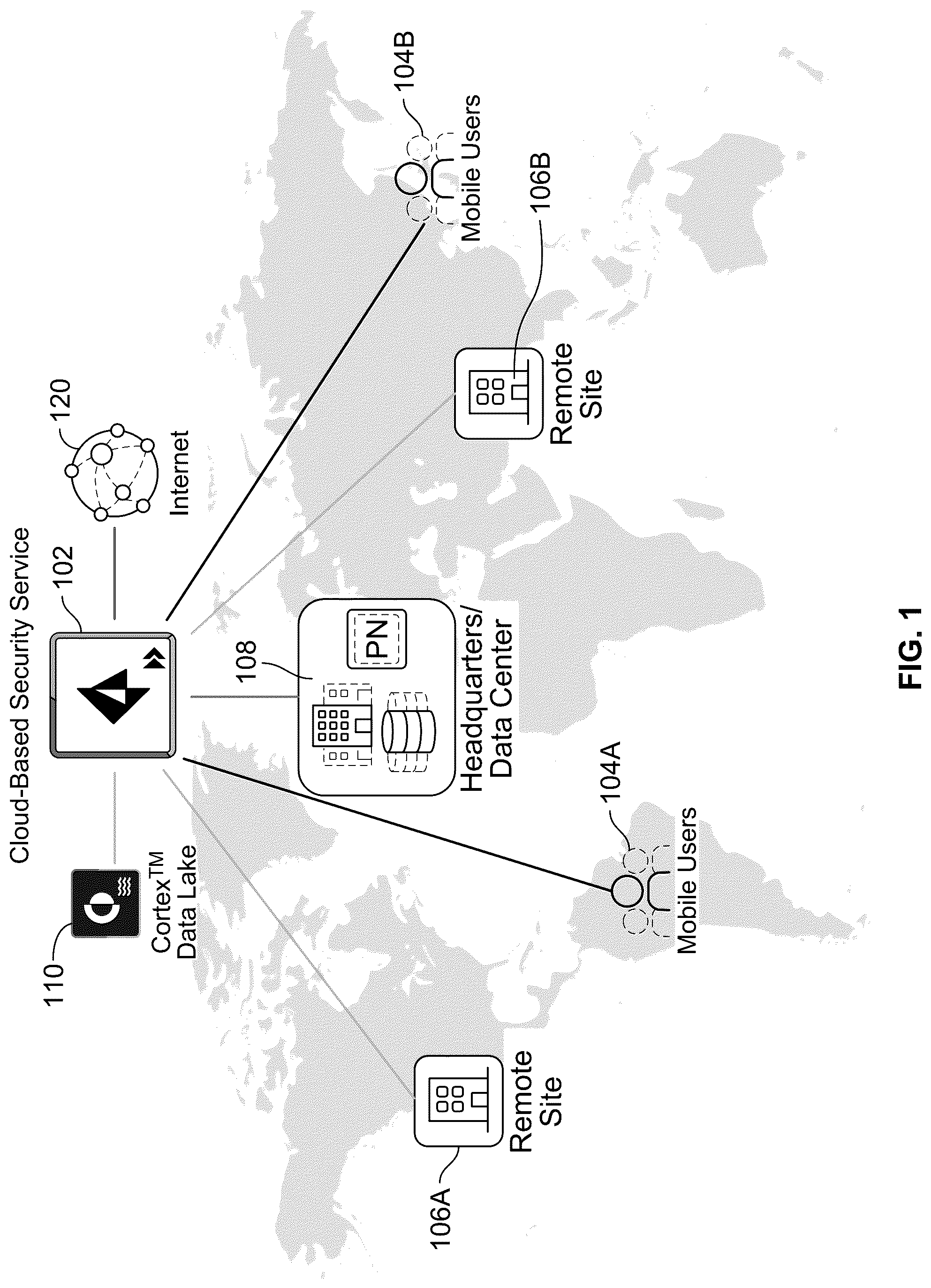 Patent US12328256 — Supporting overlapping network addresses universally — Figure 1