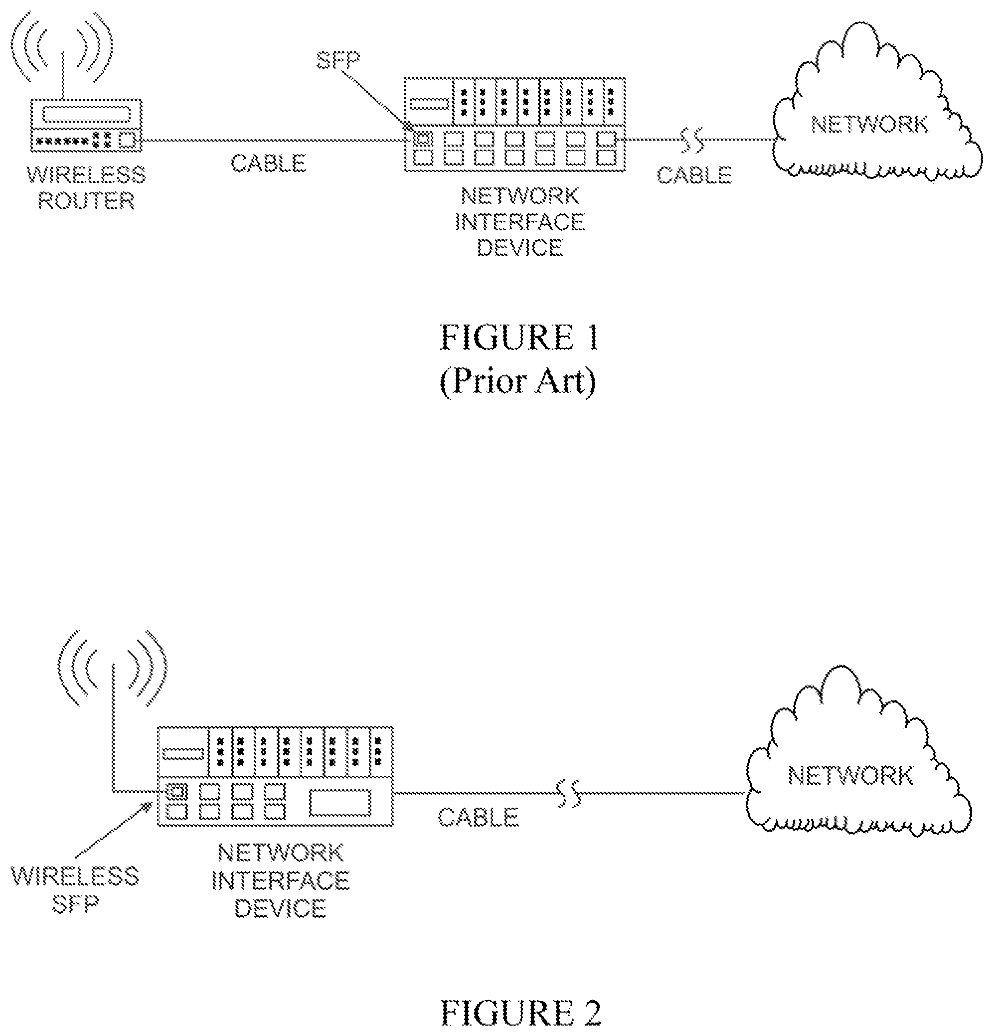 Patent US12328258 — Small form factor pluggable unit with wireless capabilities and methods, systems and devices utilizing same — Figure 1