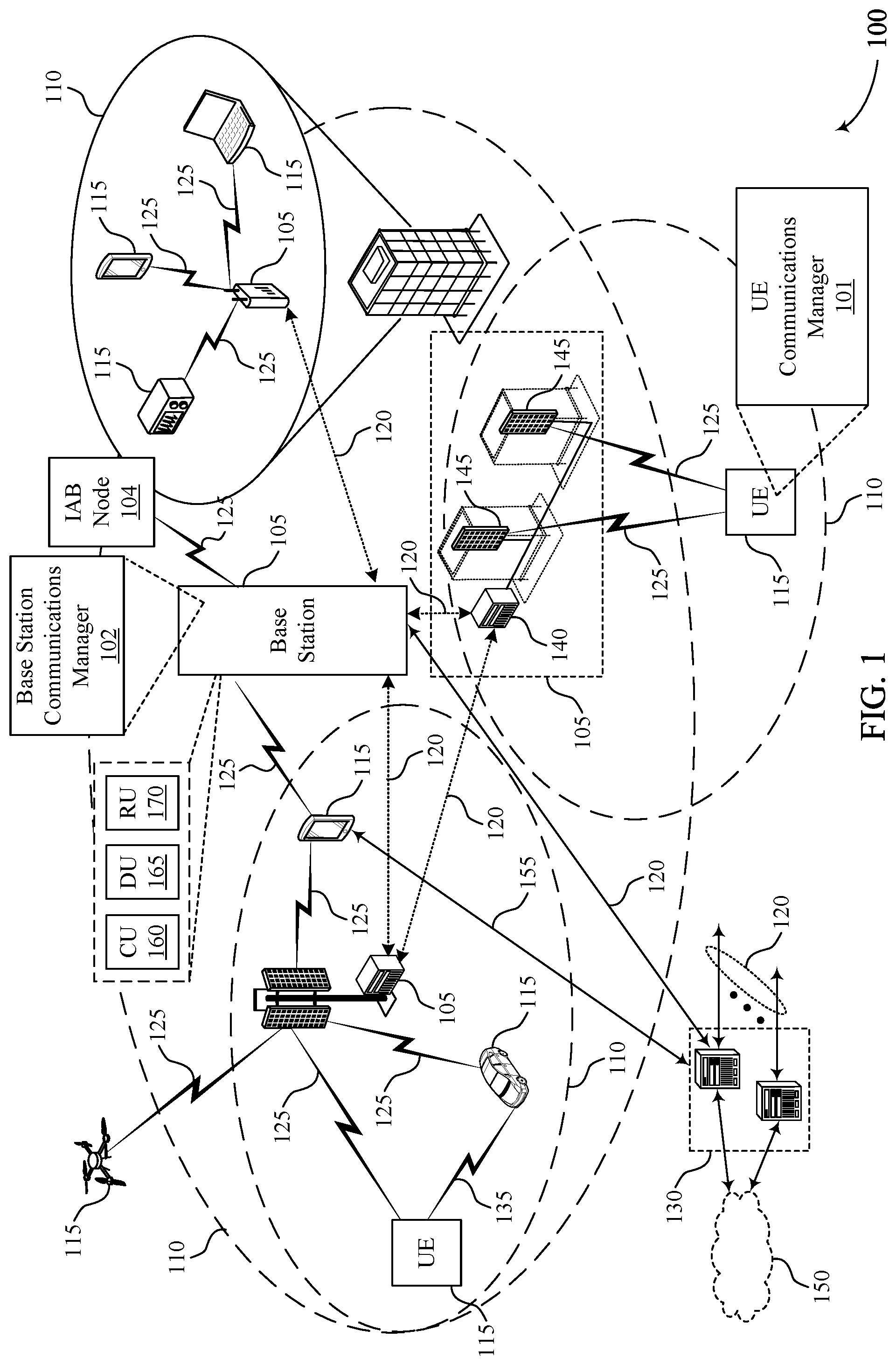Patent US12328288 — Techniques for grant free transmissions in full duplex wireless communication systems — Figure 1