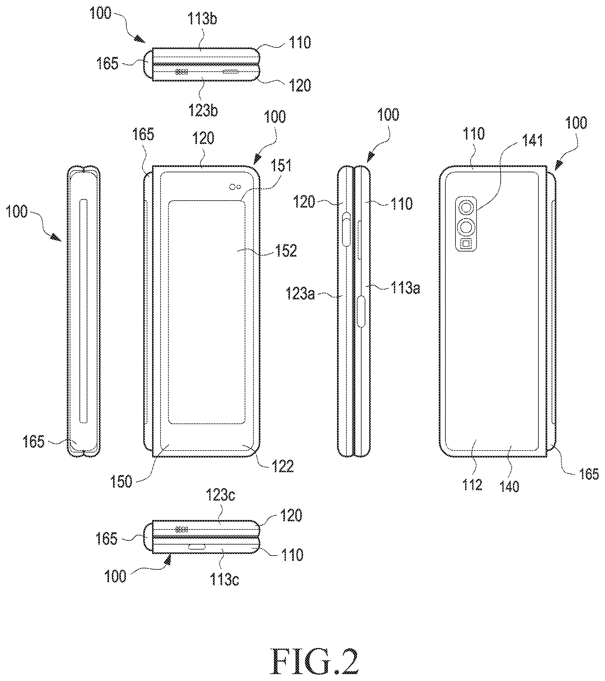 Patent US12328404 — Electronic device including elastic member — Figure 1
