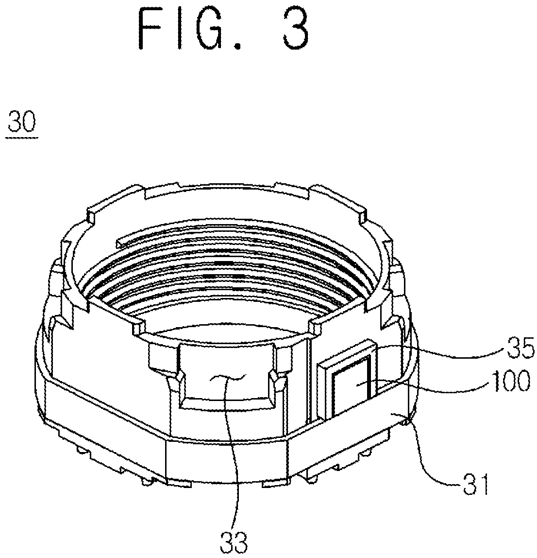 Patent US12328504 Figure 3 – Lens moving unit comprising a sensing magnet and a correction magnet