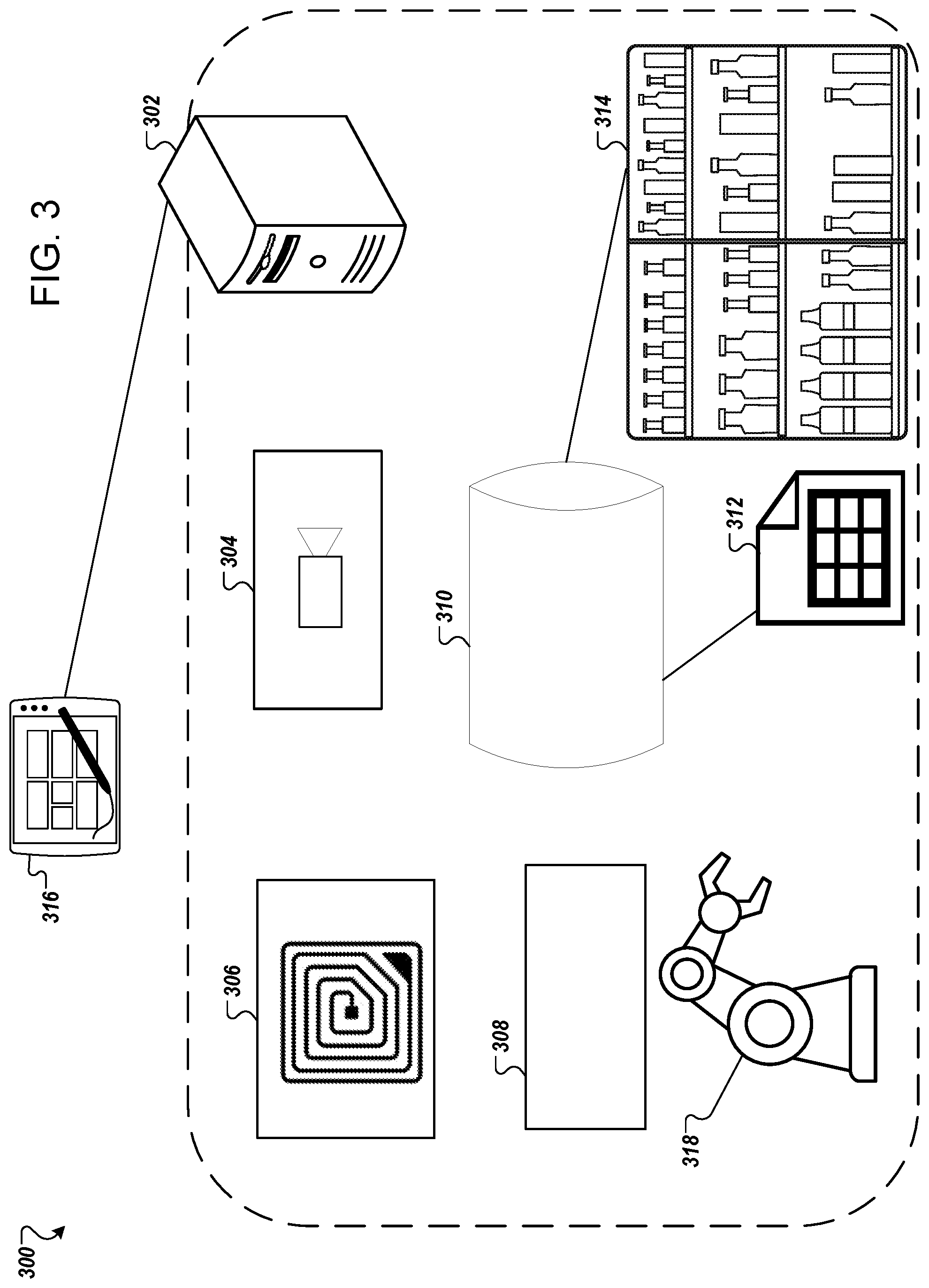 Patent US12328525 — Refrigeration system with temperature monitoring — Figure 1