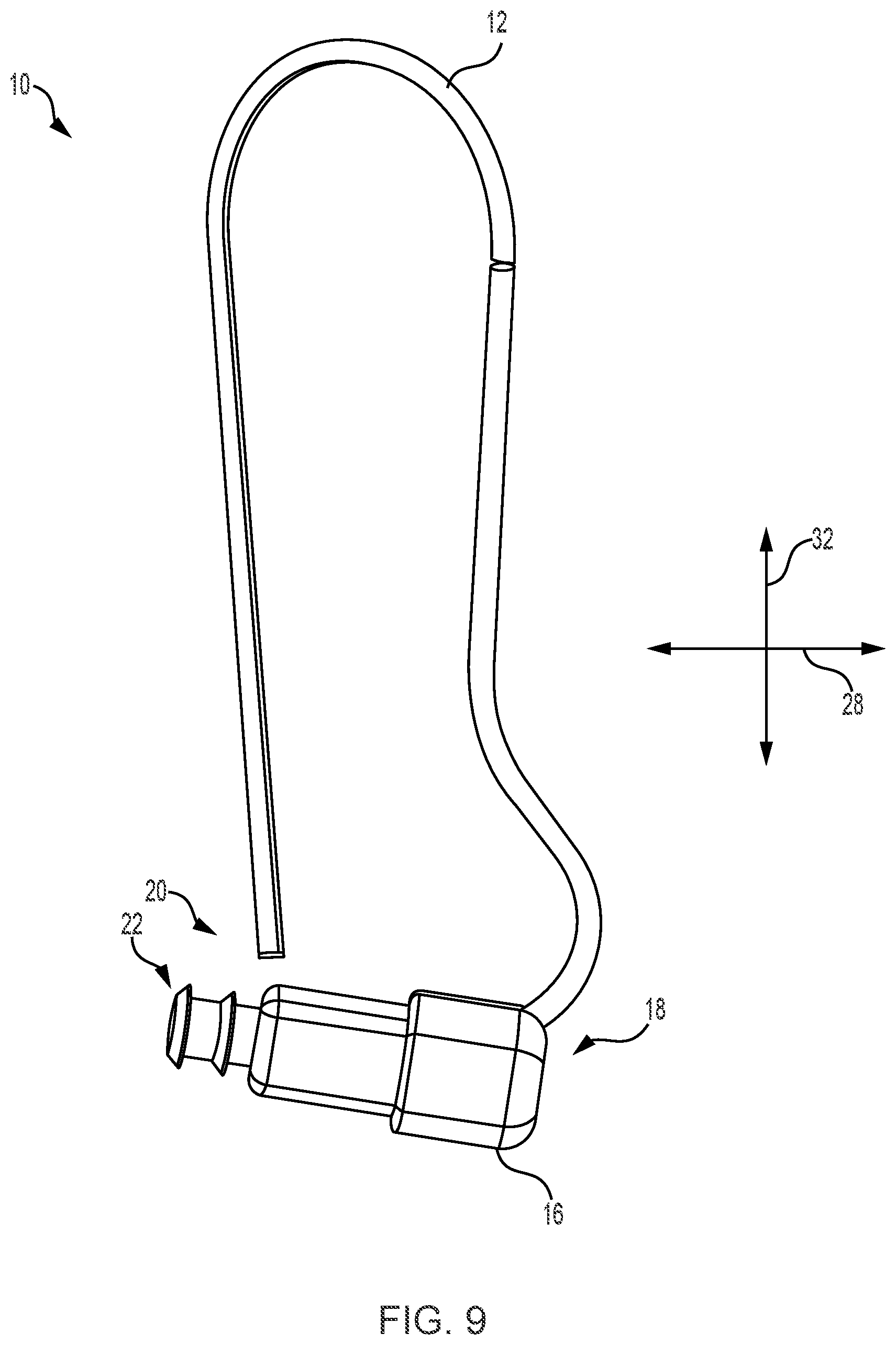 Patent US12328541 Figure 9 – Earpiece retention assembly