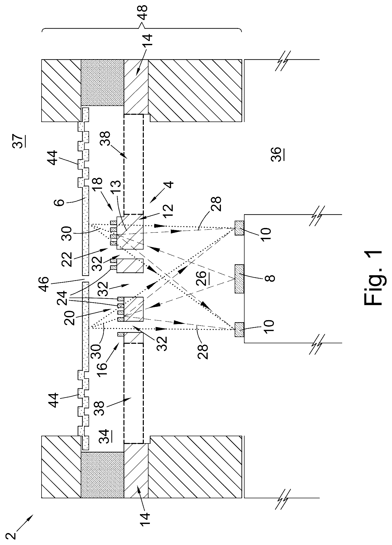 Patent US12328548 — Optical microphone substrate — Figure 1