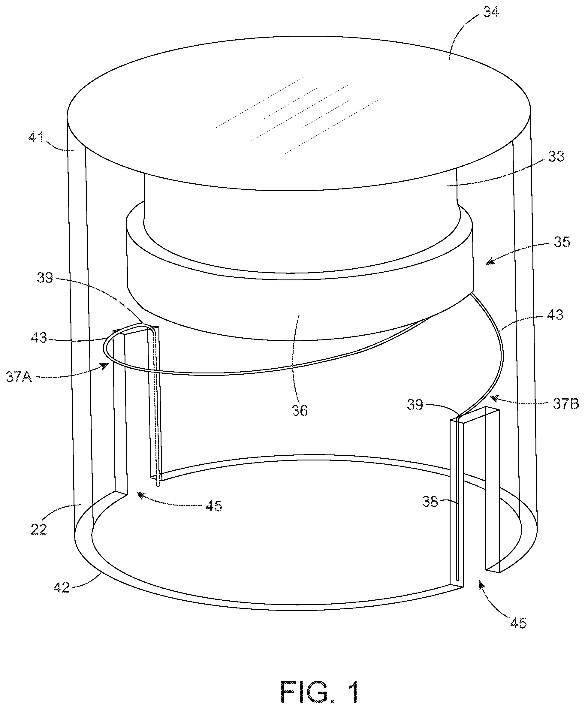 Patent US12328560 — Electro-acoustic transducer including a miniature voice coil — Figure 1