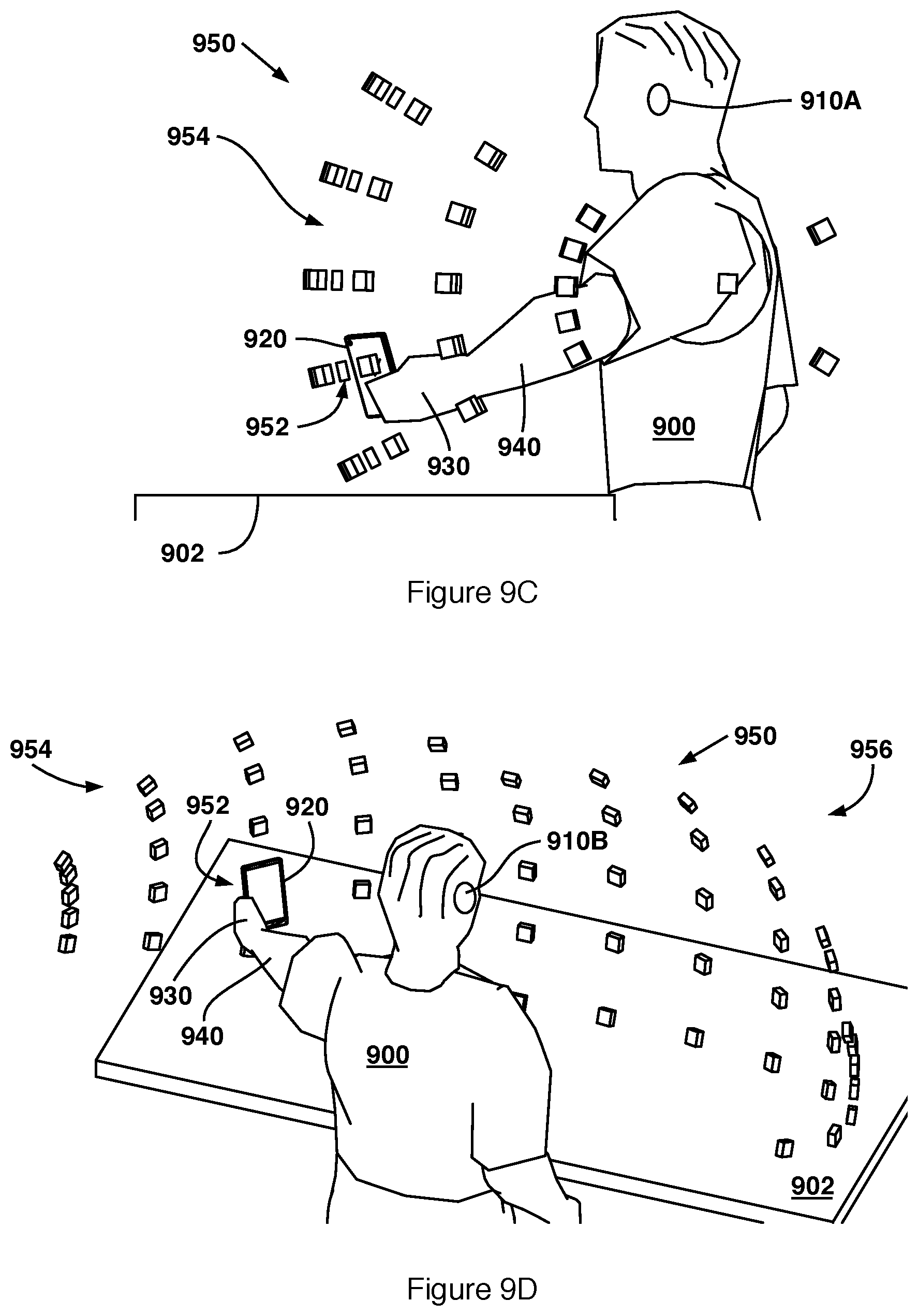 Patent US12328563 Figure 7 – Wearable electronic device (WED) plays sound processed with a room impulse response (RIR)