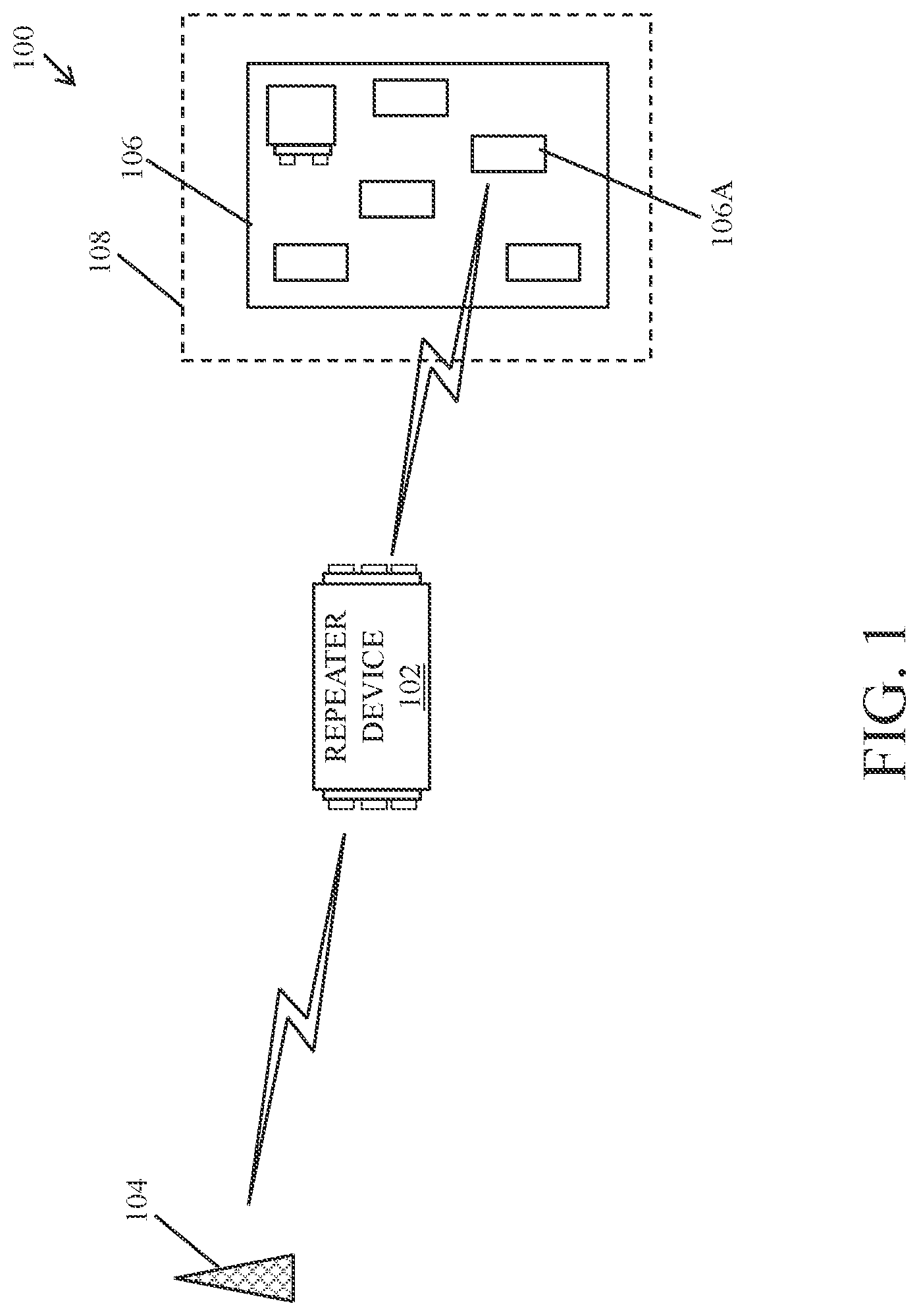 Patent US12328695 — Repeater device with slave mode — Figure 1