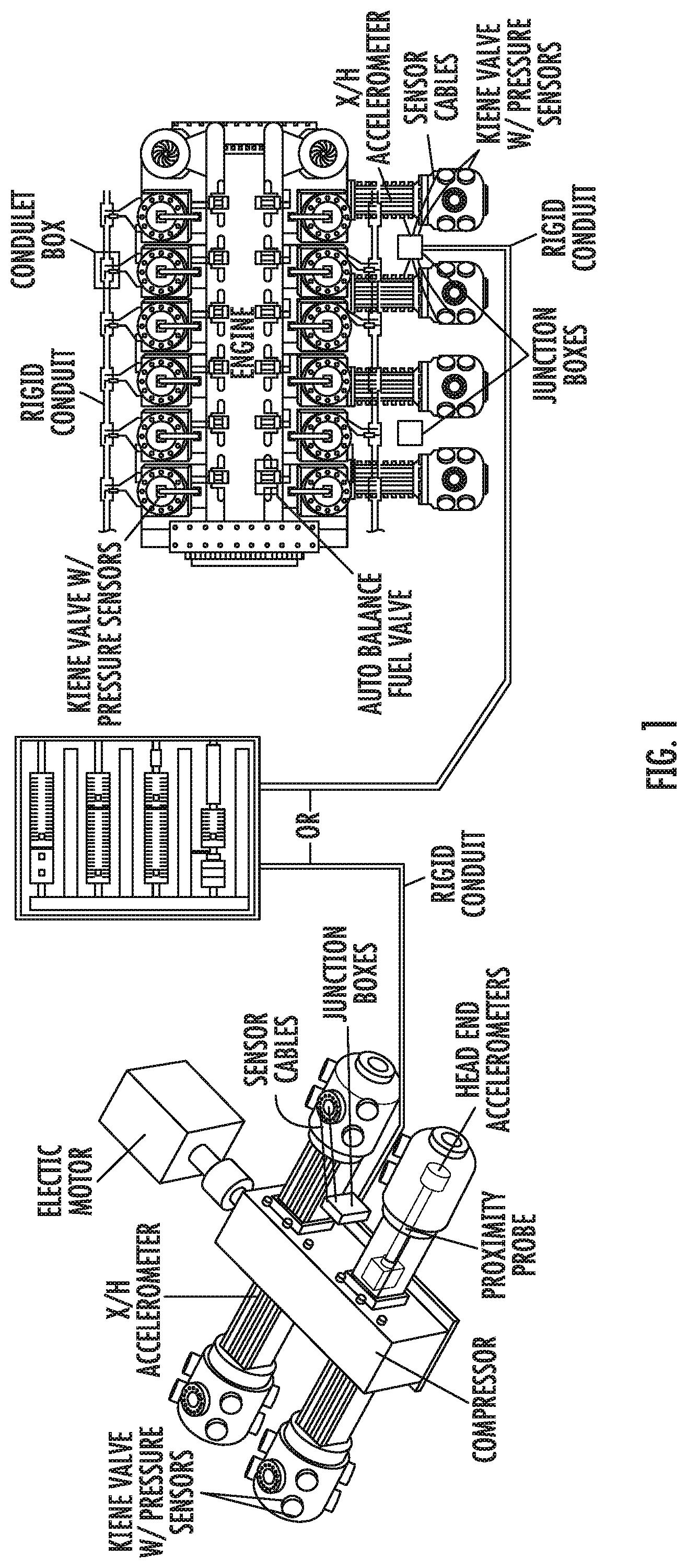 Patent US12328697 — System and method of wireless synchronization of machinery monitoring components — Figure 1