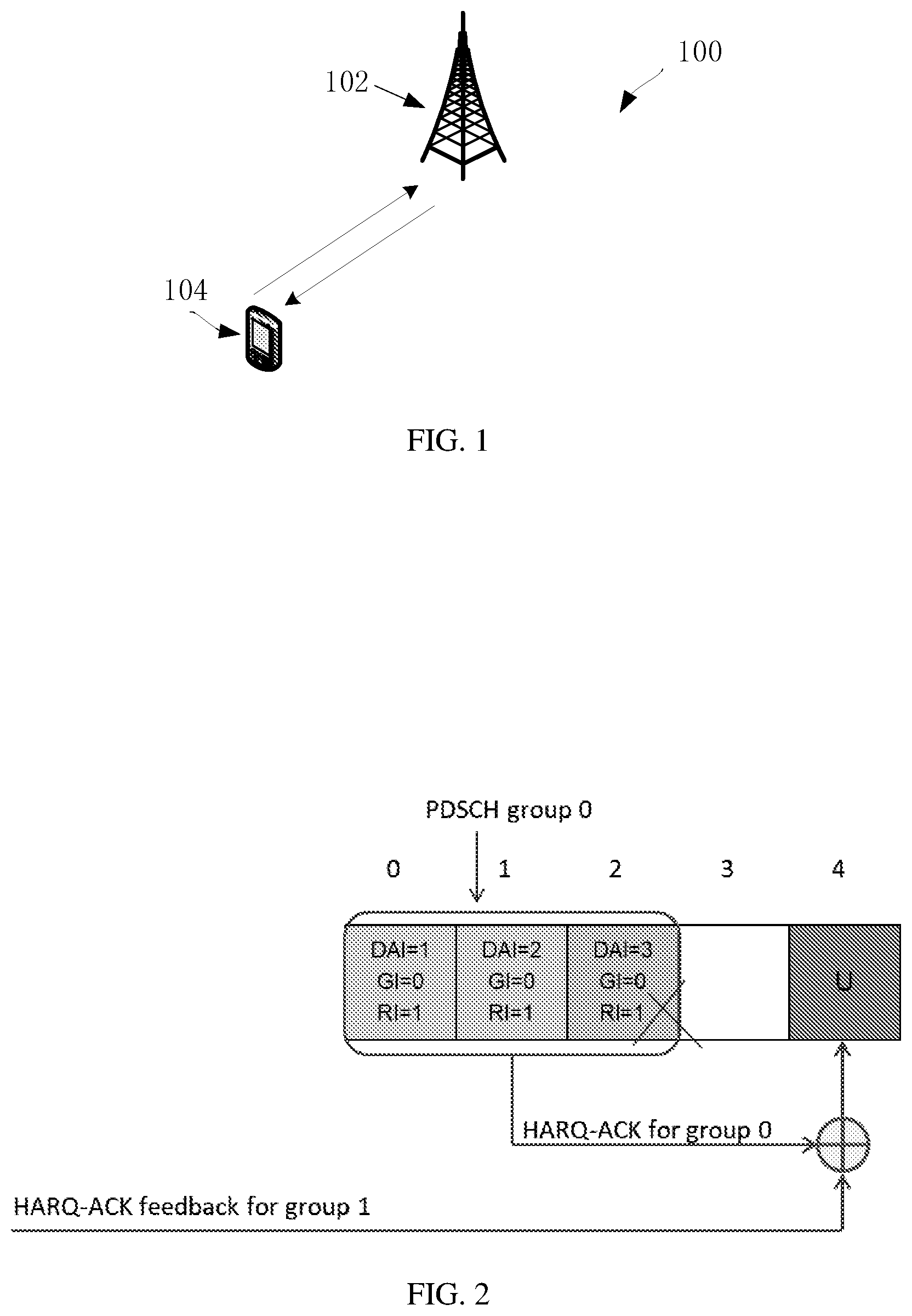 Patent US12328723 — Method and apparatus for HARQ-ACK sub-codebook combination — Figure 1