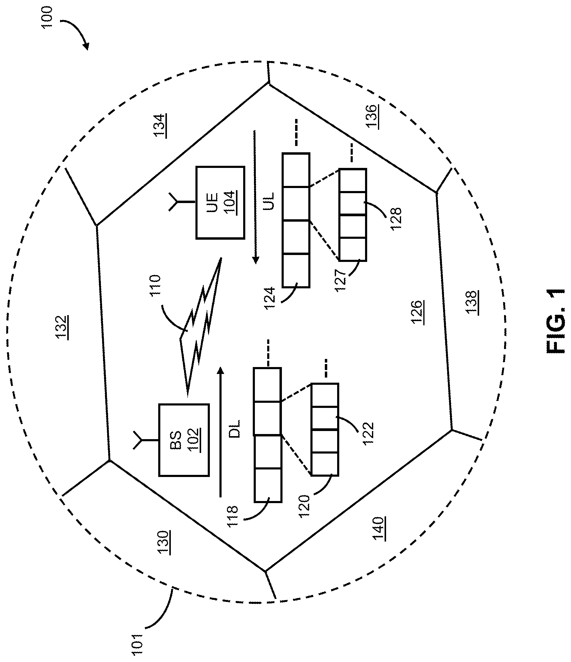 Patent US12328745 — System and method for blind detection — Figure 1