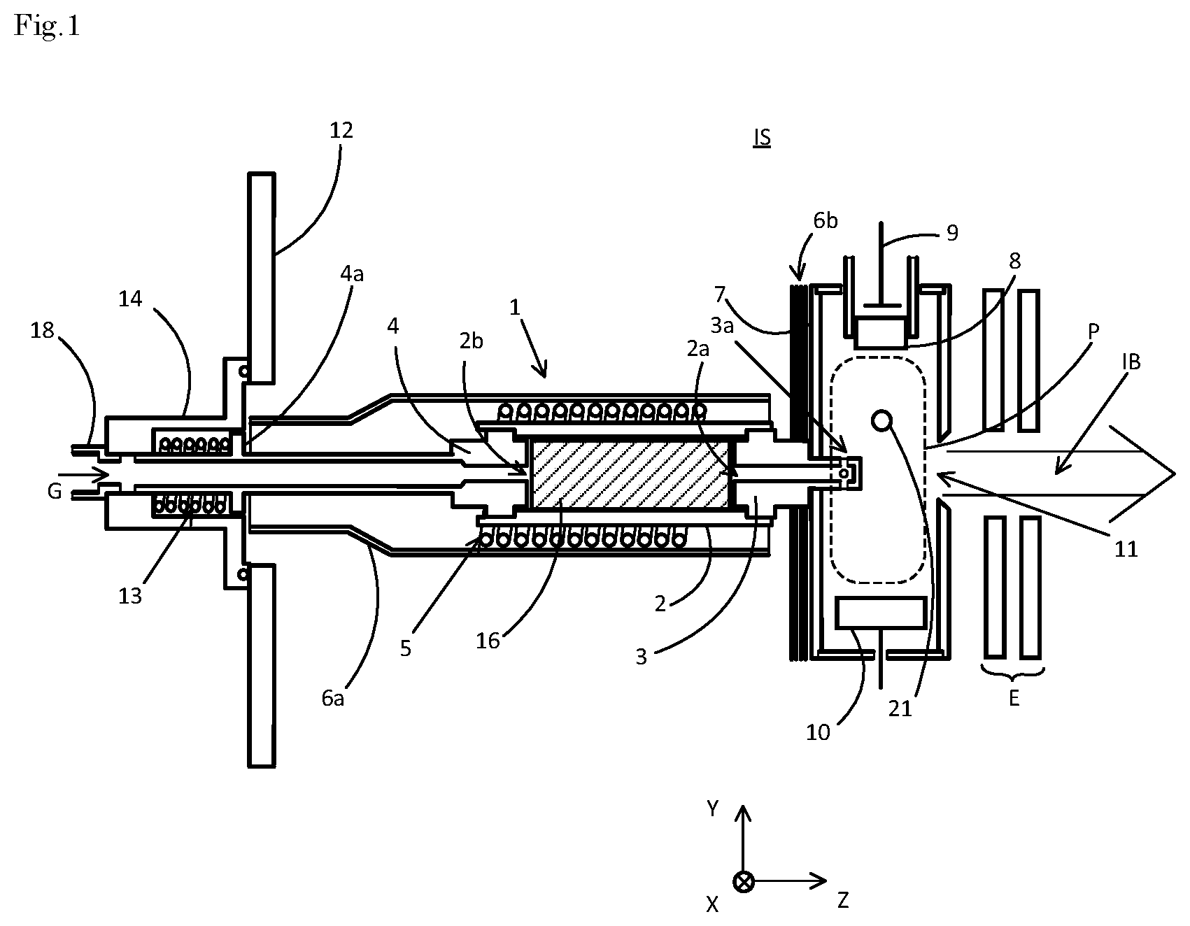 Patent US12328807 Figure 1 – Vaporizer, ion source and method for generating aluminum-containing vapor